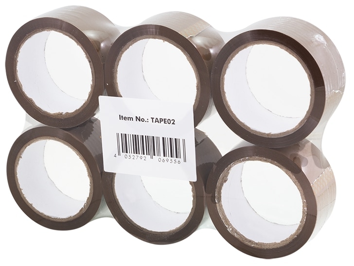 LOGILINK Verpackungs-Klebeband, braun, 48 mm x 66 m, 6 Stück LOGILINK Verpackungs-Klebeband, braun, 48 mm x 66 m, 6 Stück