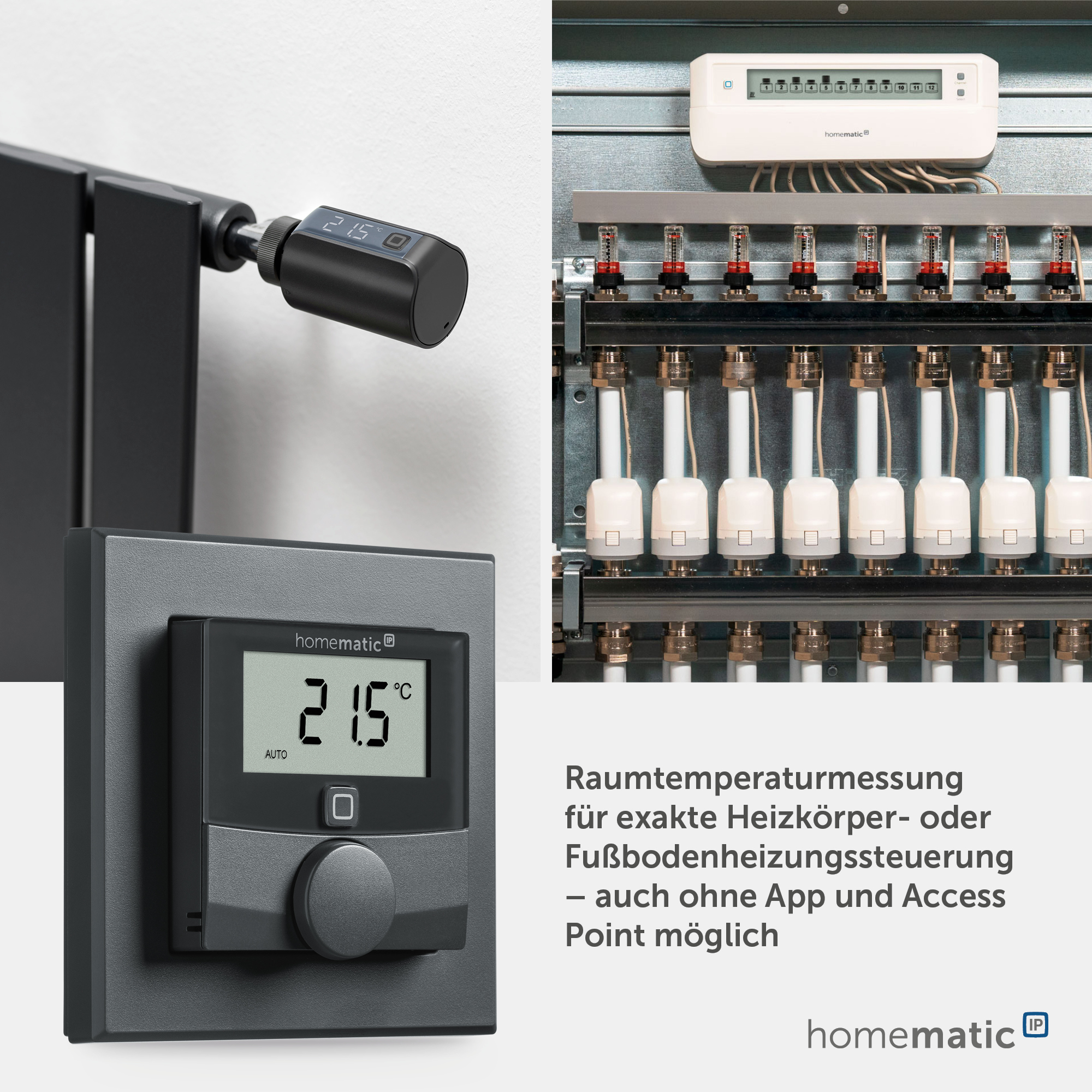 HOMEMATIC IP 159820A0, Wandthermostat Luftfeuchtigkeitssensor, anthrazit HOMEMATIC IP 159820A0, Wandthermostat Luftfeuchtigkeitssensor, anthrazit