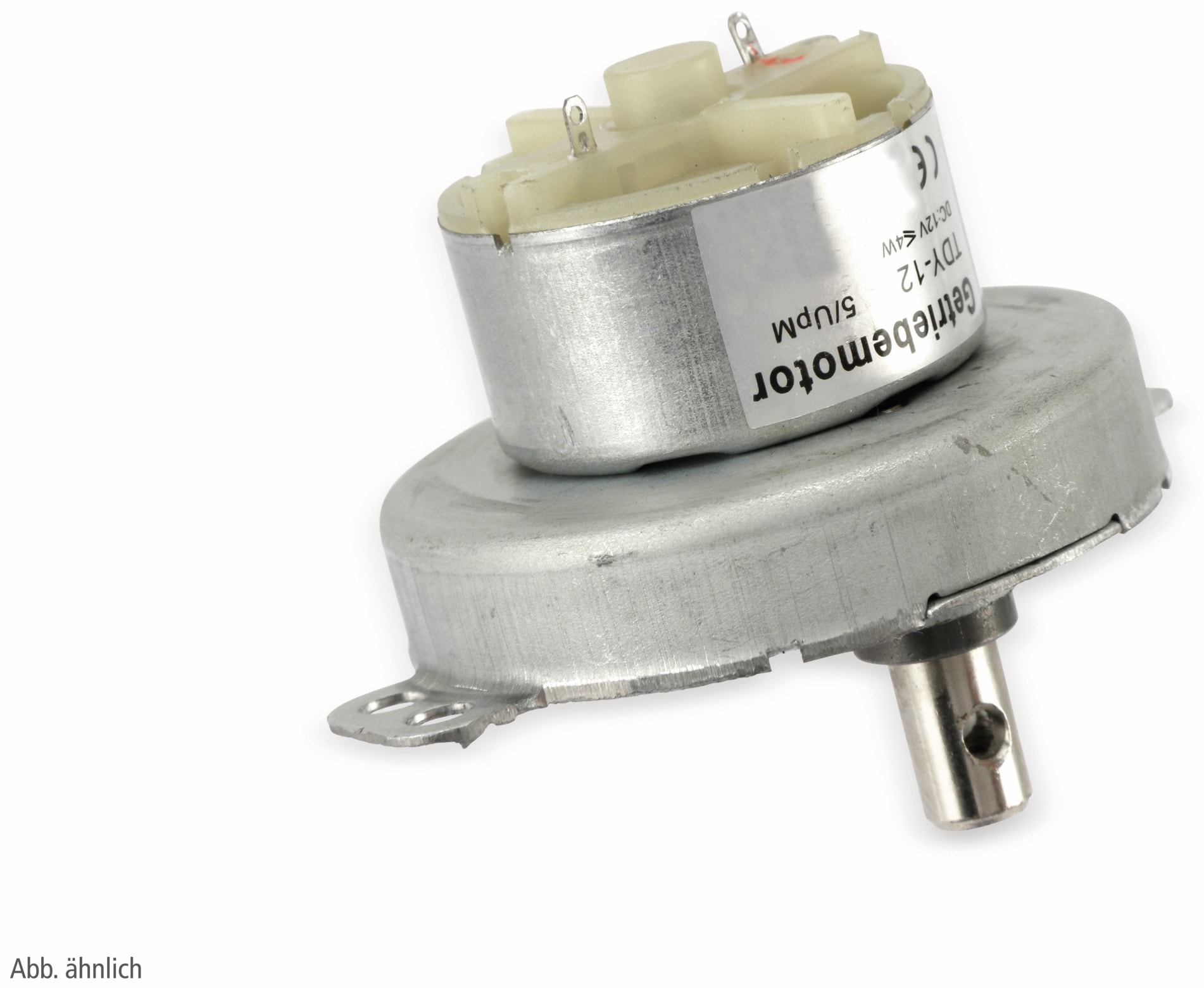 Gleichstrom-Getriebemotor TDY-12, 12 V-, 0,18 A, 8 U/min Gleichstrom-Getriebemotor TDY-12, 12 V-, 0,18 A, 8 U/min