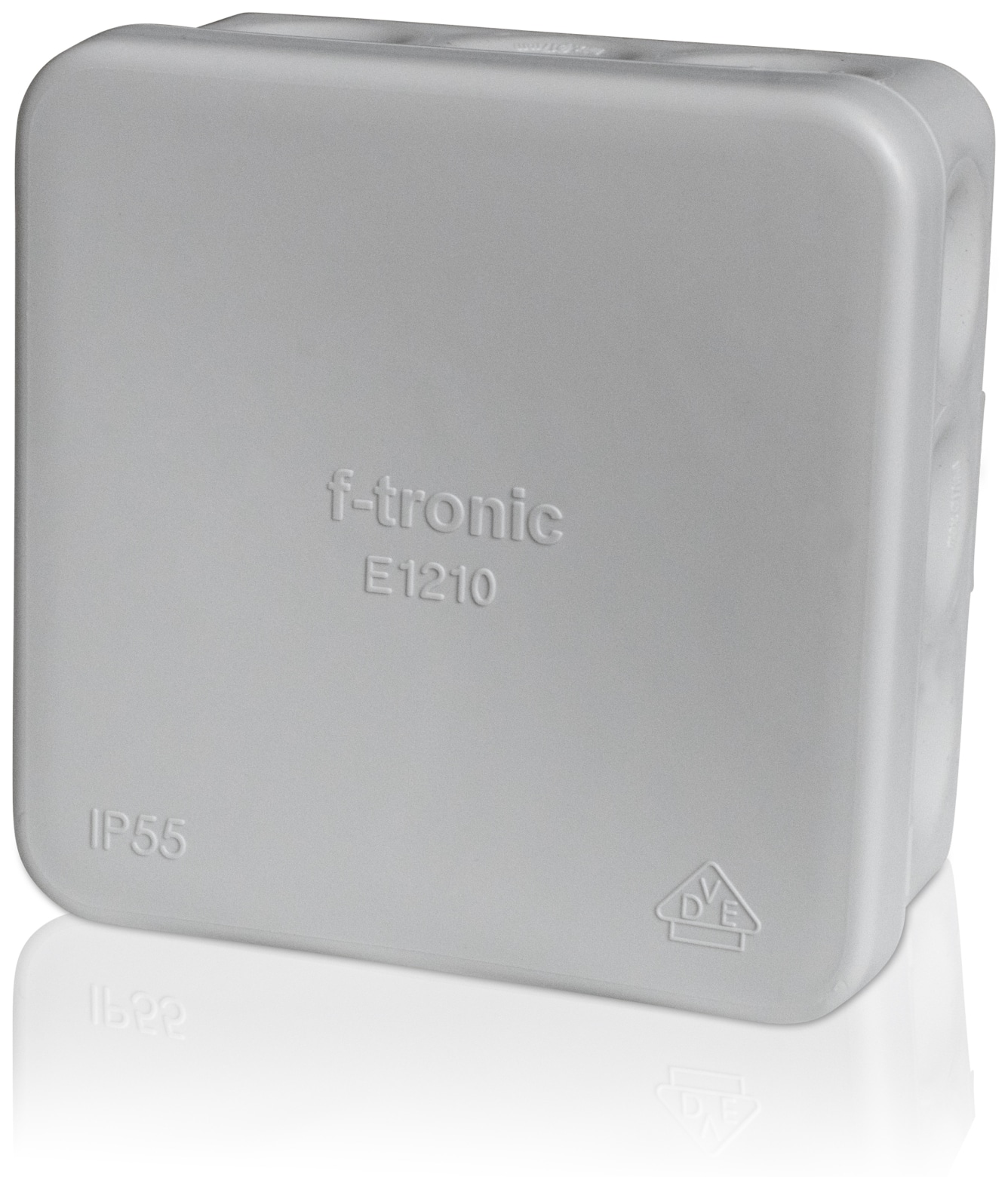 F-TRONIC Abzweigkasten E1210, 80x80x37 mm, grau F-TRONIC Abzweigkasten E1210, 80x80x37 mm, grau