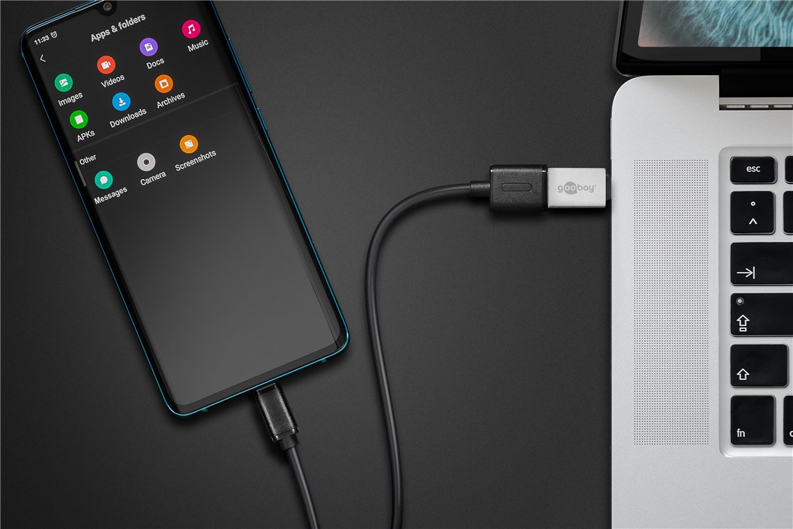 GOOBAY USB-C-Adapter 56620 OTG silber GOOBAY USB-C-Adapter 56620 OTG silber