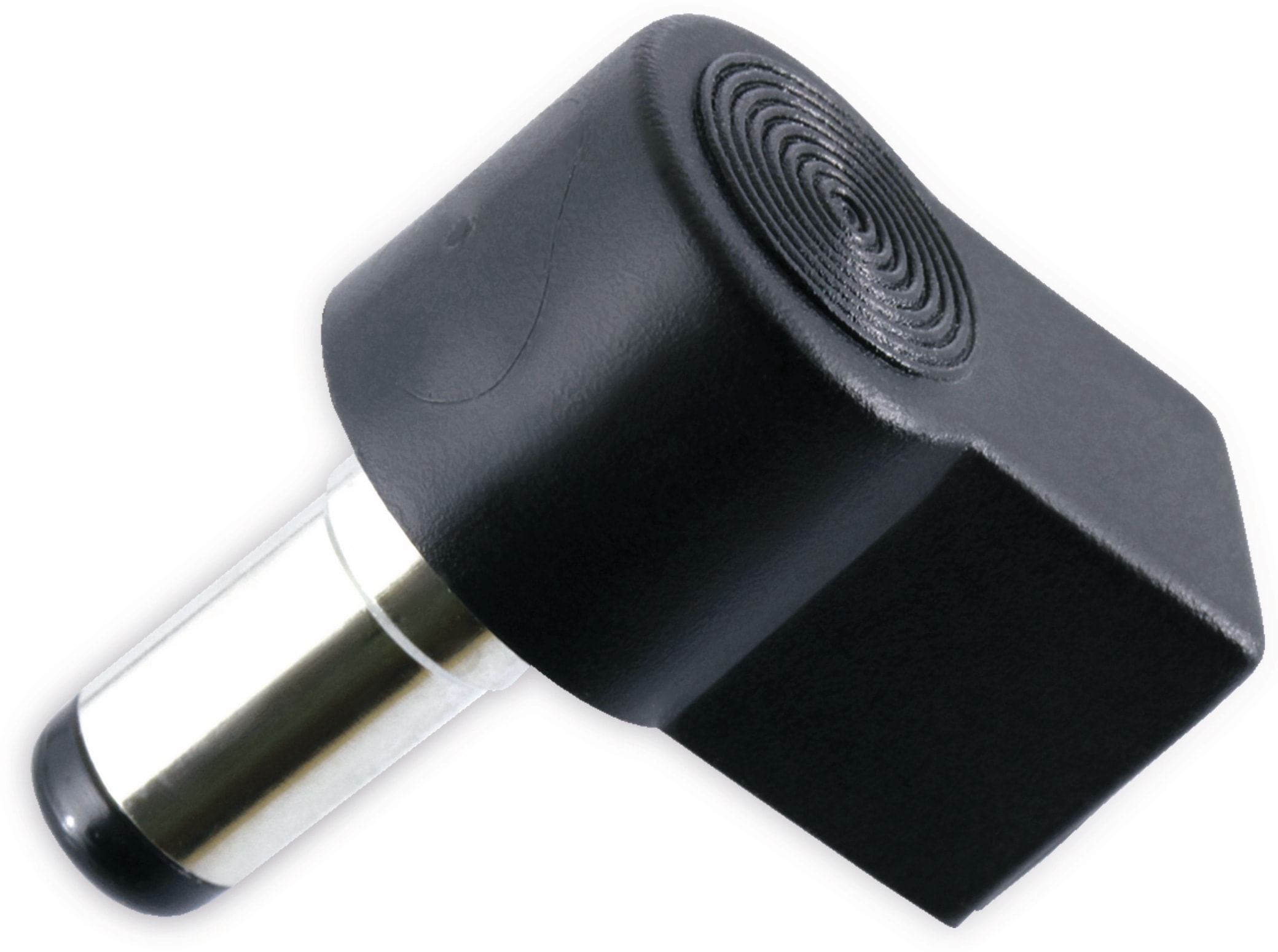 Hohlstecker, Ø 2,5 mm, 9 mm, abgewinkelt Hohlstecker, Ø 2,5 mm, 9 mm, abgewinkelt