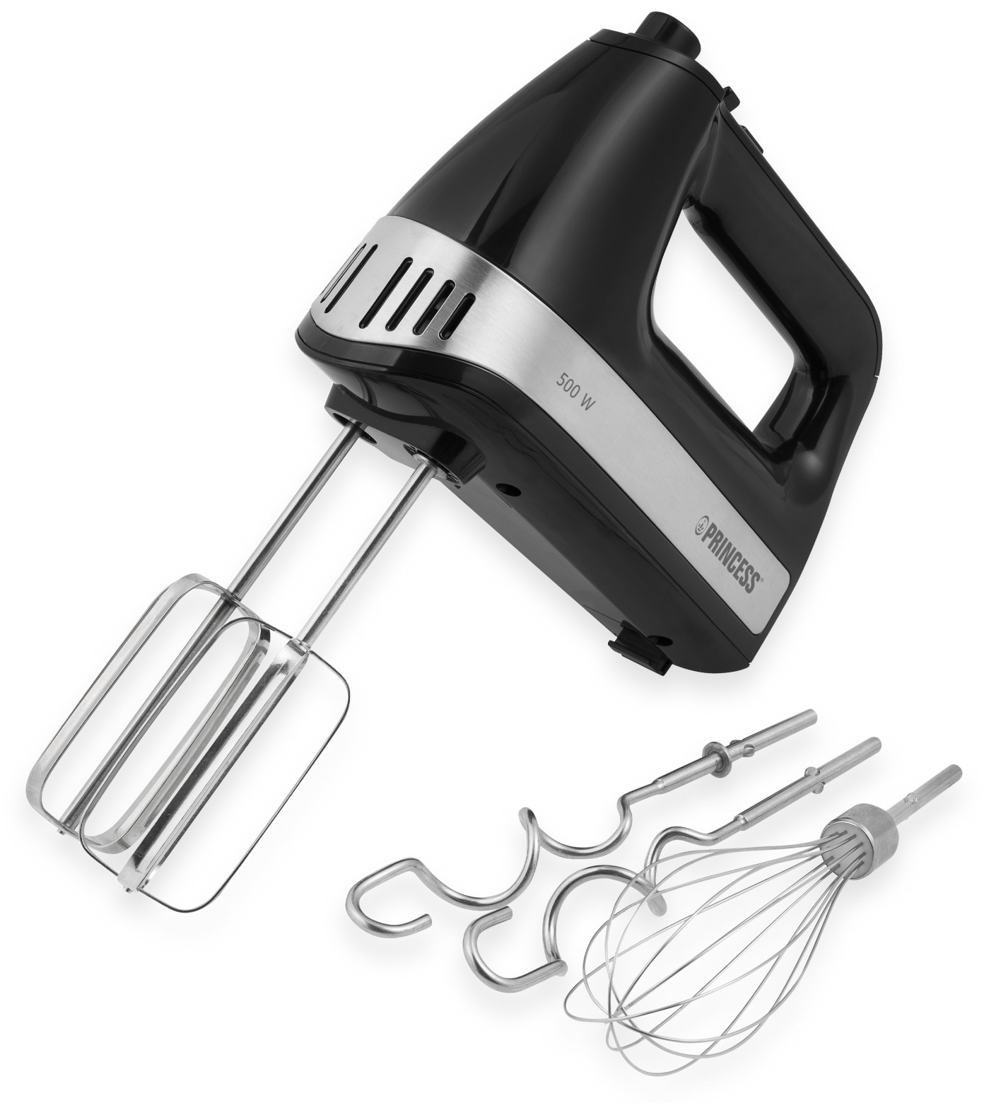 PRINCESS Handmixer 222206, 500 W, 5-stufig u. Turboschalter PRINCESS Handmixer 222206, 500 W, 5-stufig u. Turboschalter