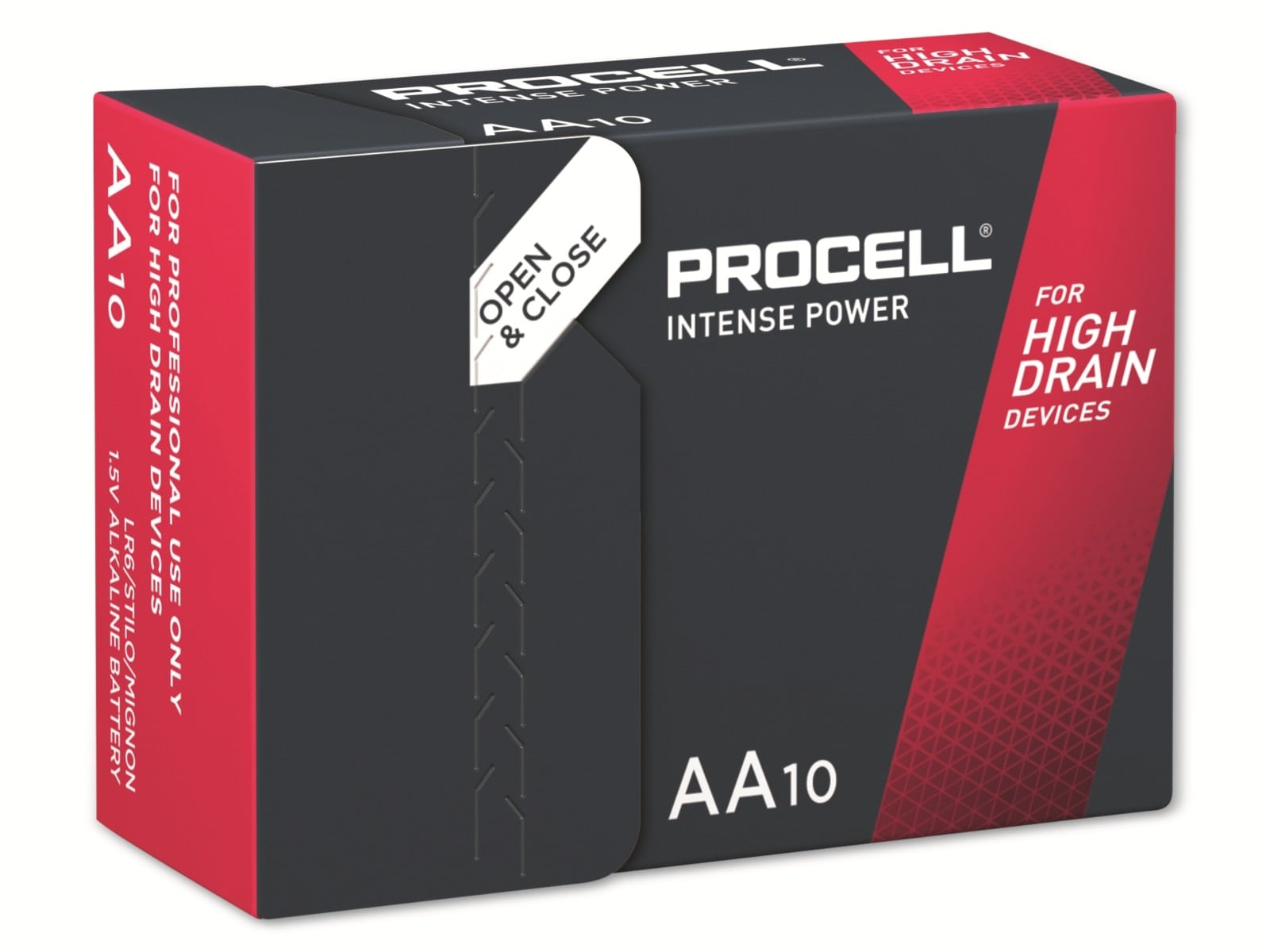 DURACELL Alkaline-Mignon-Batterie LR06, 1.5V, Procell Intense, 10 Stück DURACELL Alkaline-Mignon-Batterie LR06, 1.5V, Procell Intense, 10 Stück