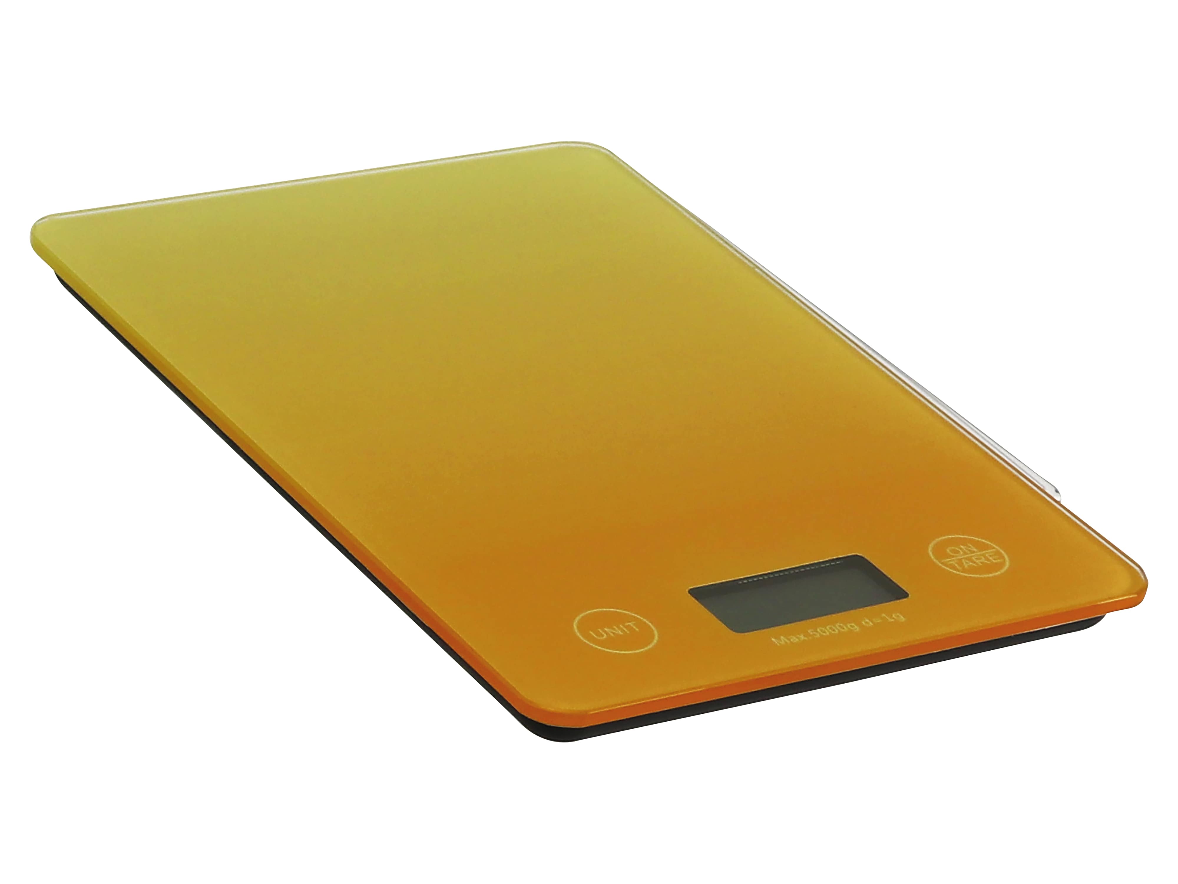 Digitale Küchenwaage, SCO-1, gelb/orange Digitale Küchenwaage, SCO-1, gelb/orange
