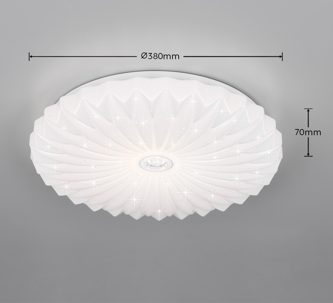 REALITY LED-Deckenleuchte ATARIS, R64791101, 18 W, 1900 lm, weiß REALITY LED-Deckenleuchte ATARIS, R64791101, 18 W, 1900 lm, weiß