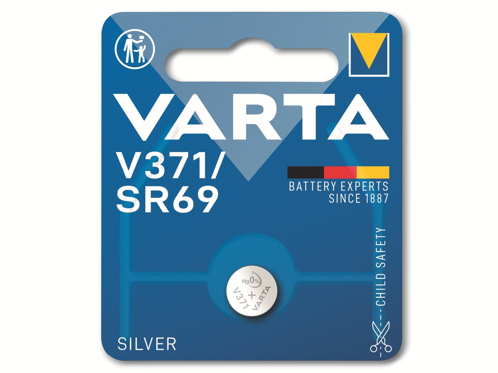 VARTA Knopfzelle Silver Oxide, 371 SR69, 1.55V, 1 Stück VARTA Knopfzelle Silver Oxide, 371 SR69, 1.55V, 1 Stück