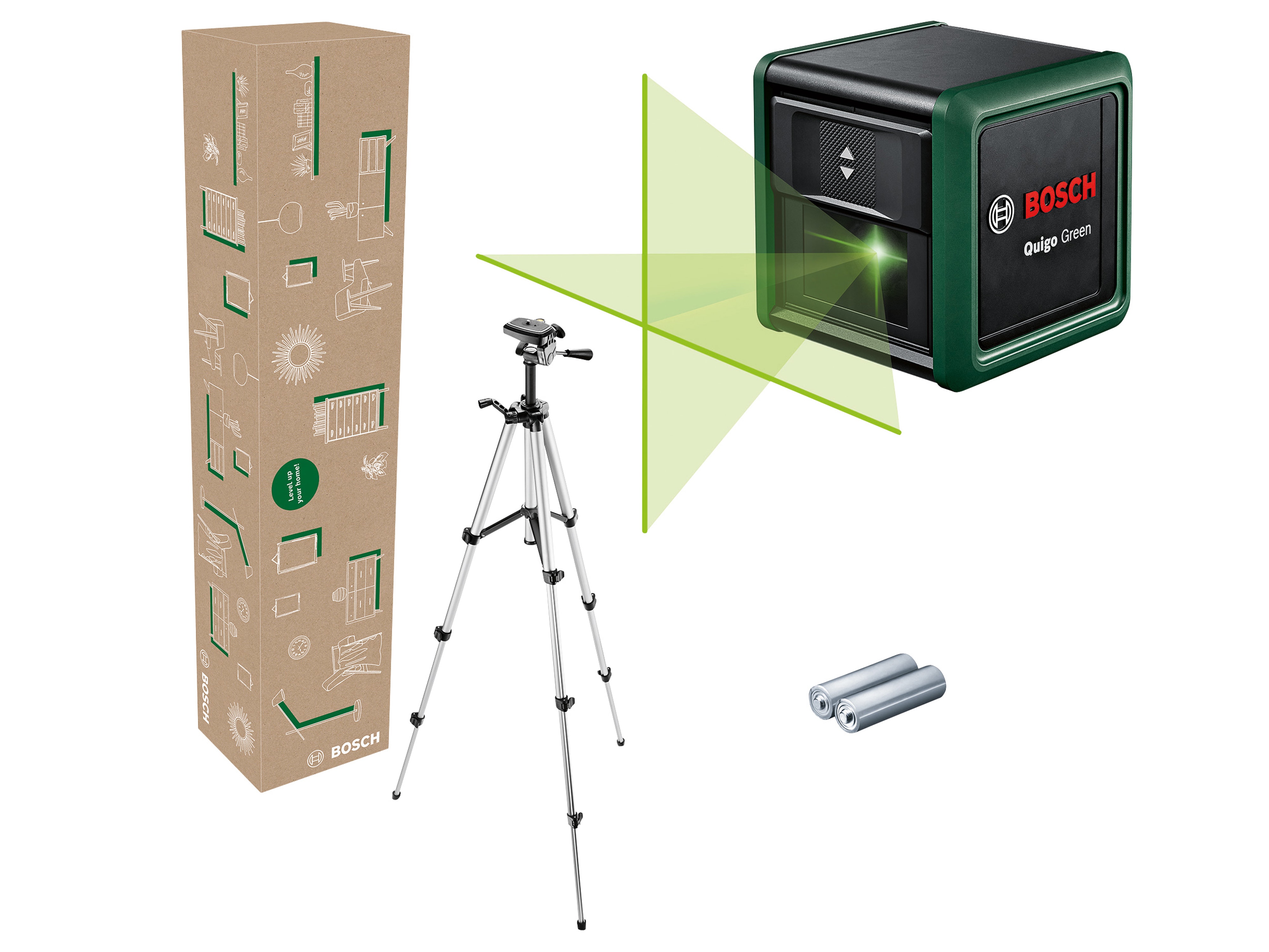 BOSCH Kreuzlinien-Laser Quigo Green, 0603663CZ1 BOSCH Kreuzlinien-Laser Quigo Green, 0603663CZ1