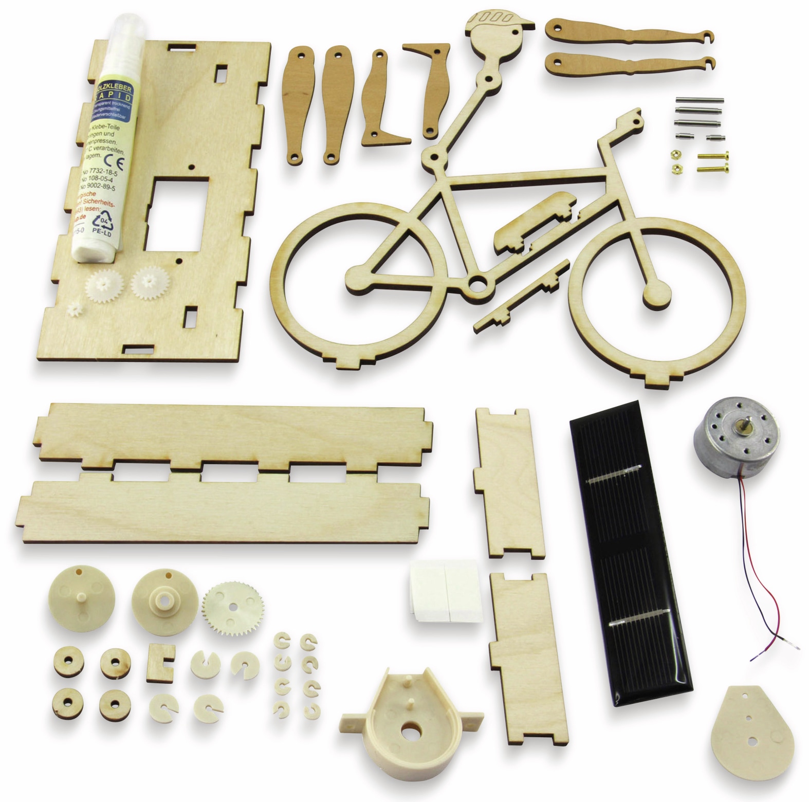 SOL-EXPERT Bausatz, Solar Radler / E-Biker, Holzbausatz zum Selberbauen SOL-EXPERT Bausatz, Solar Radler / E-Biker, Holzbausatz zum Selberbauen