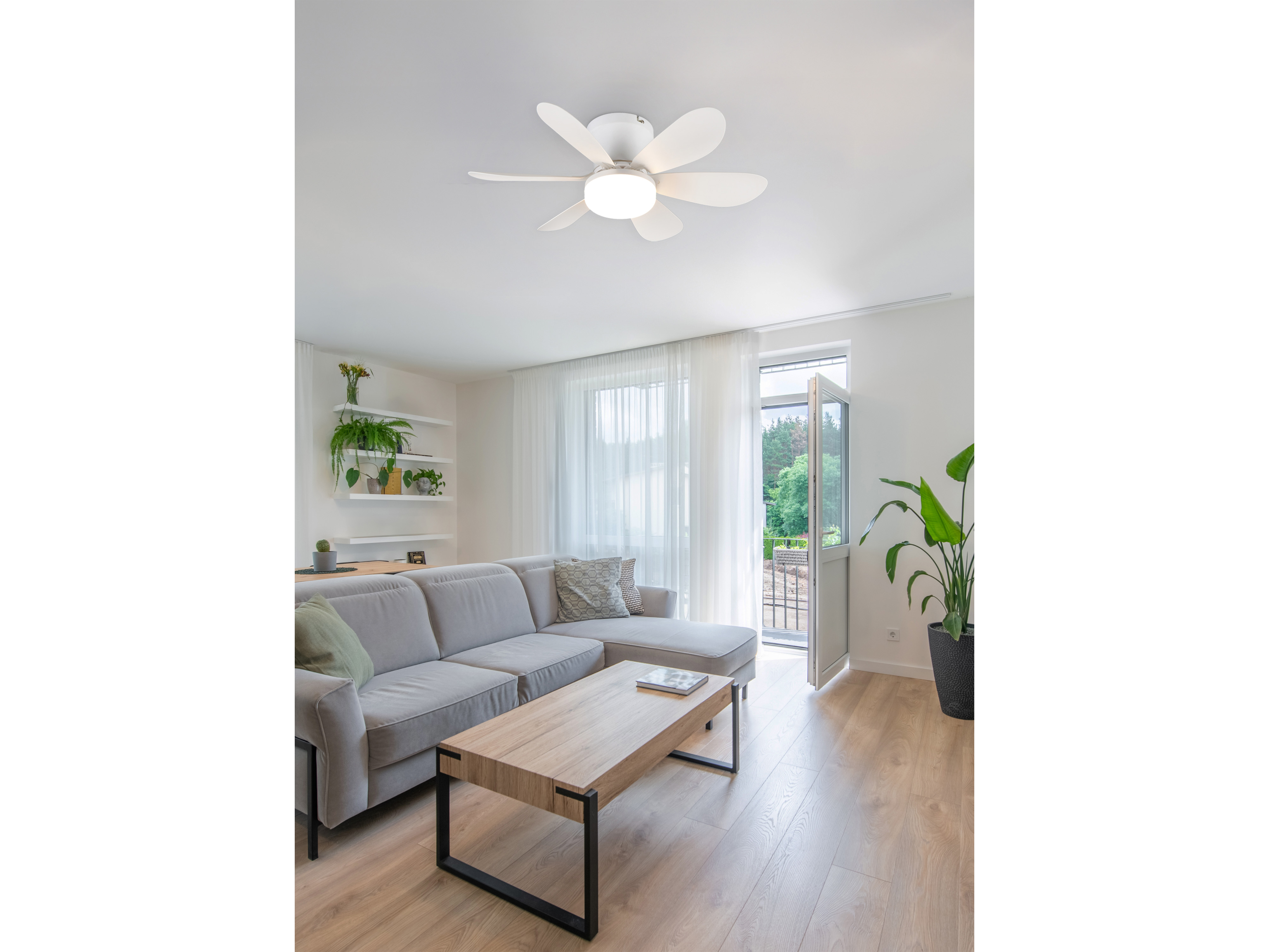 REALITY LED-Deckenleuchte mit Ventilator Lund R67462131, 20W, 2700... 6500K, 850lm, CCT, IP20, weiß REALITY LED-Deckenleuchte mit Ventilator Lund R67462131, 20W, 2700... 6500K, 850lm, CCT, IP20, weiß