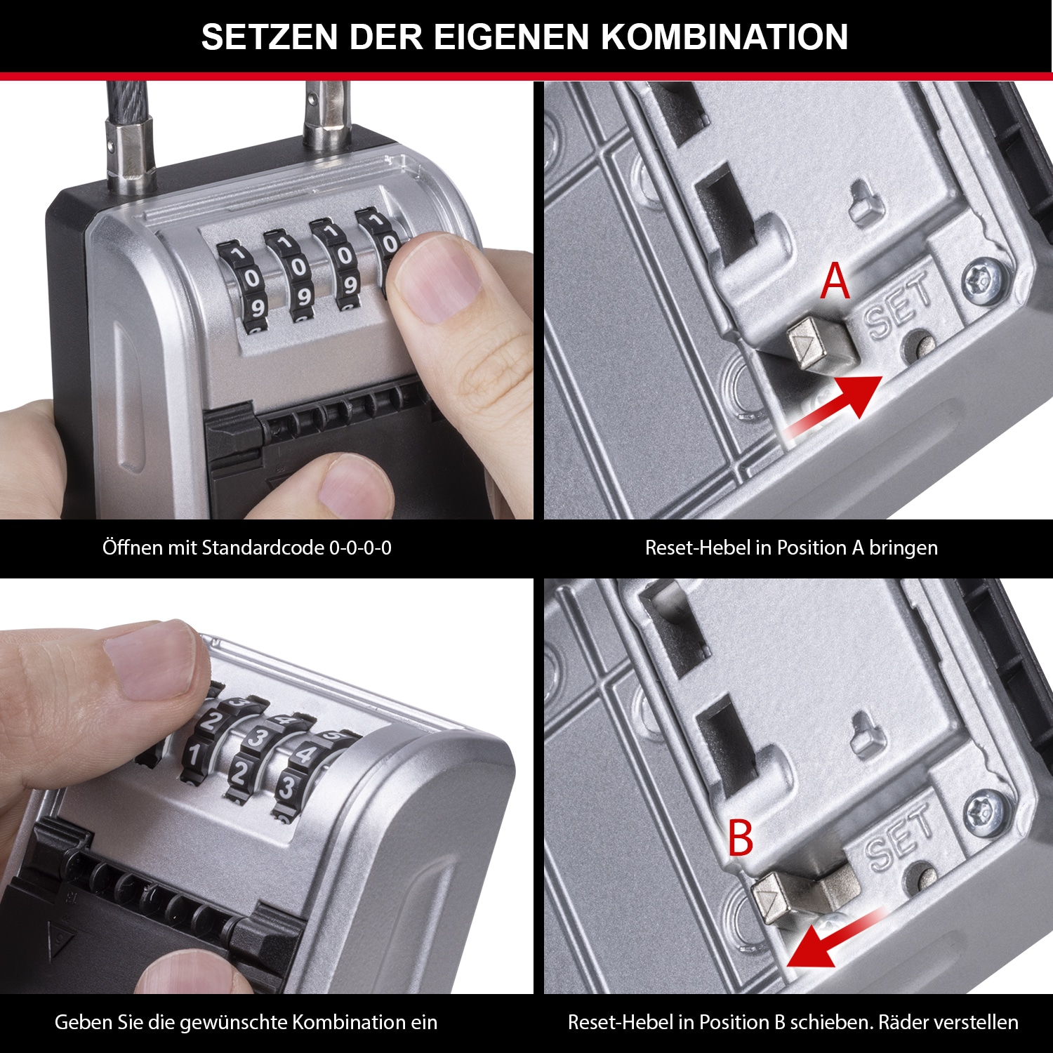 MASTERLOCK Schlüsselkasten 5482EUR, mit abnehmbarem Bügel