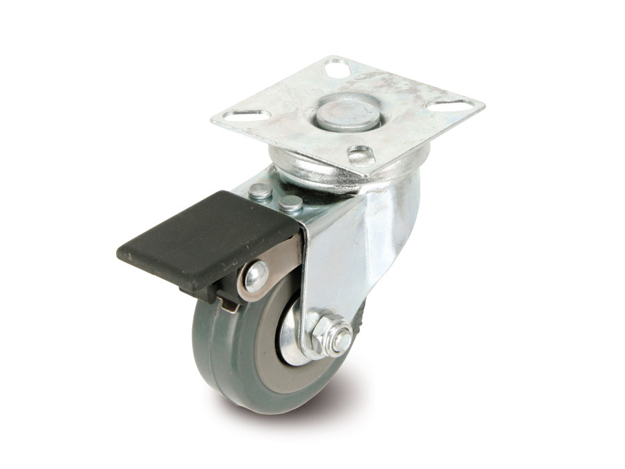 WHEELTECH Laufrolle, Ý 50 mm, Kugelkranz, Feststeller