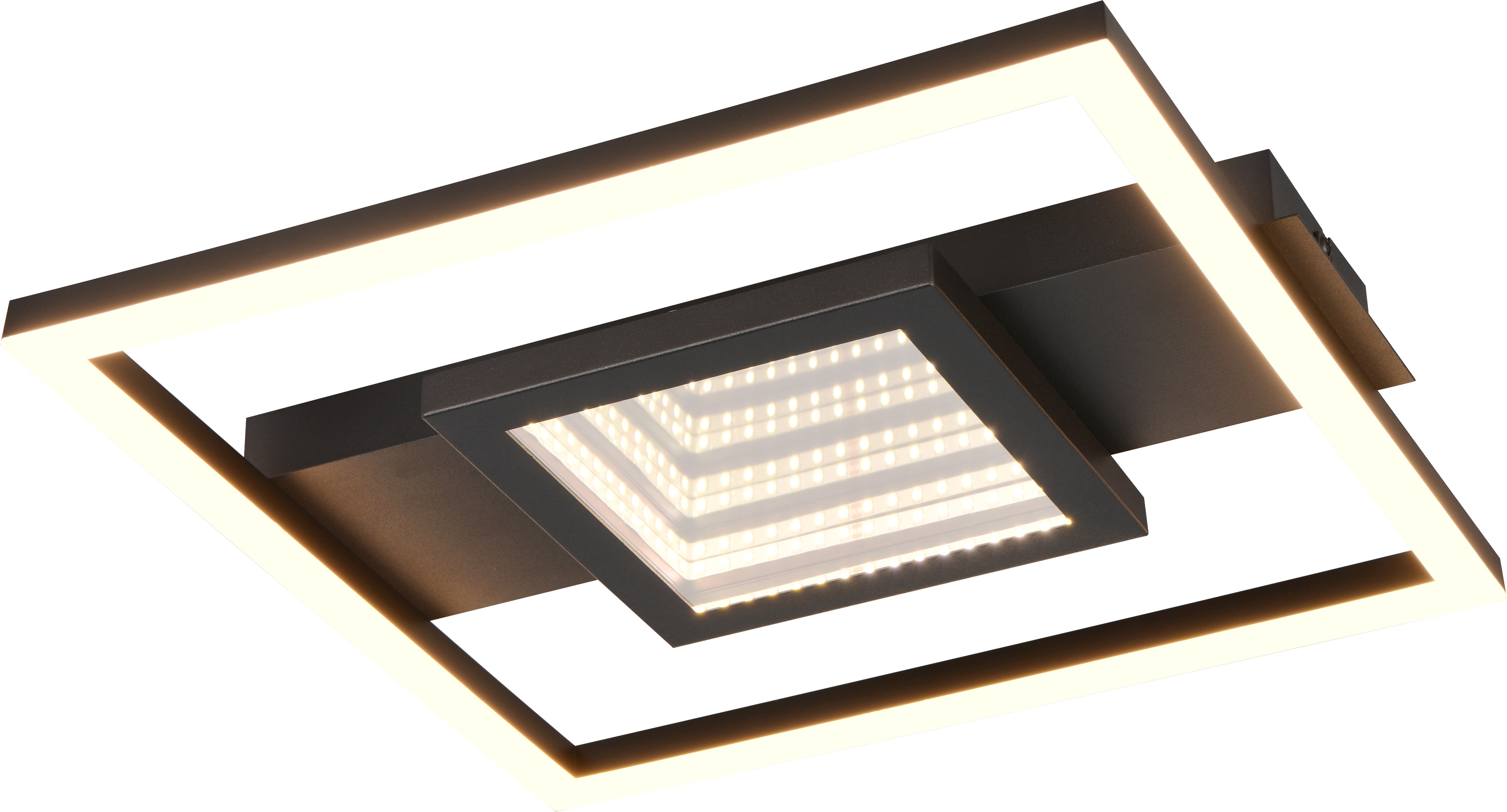 REALITY LED-Deckenleuchte WHEELER, R64801932, 16W, 2000lm, 3000K, schwarz