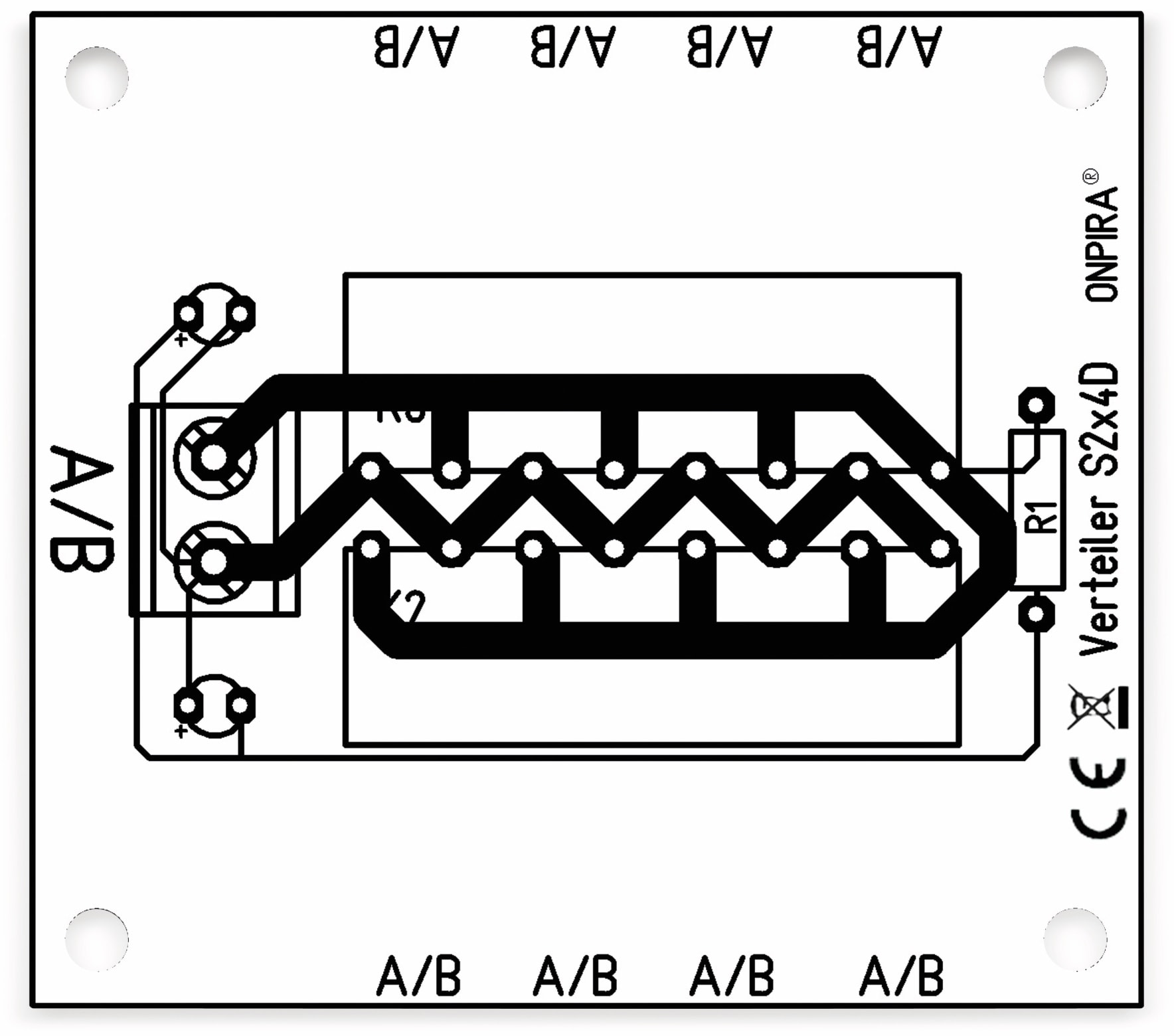 Stromverteiler 2x 8-polig, S2x4D, mit 8 Steckern und Kontrollleuchten Stromverteiler 2x 8-polig, S2x4D, mit 8 Steckern und Kontrollleuchten