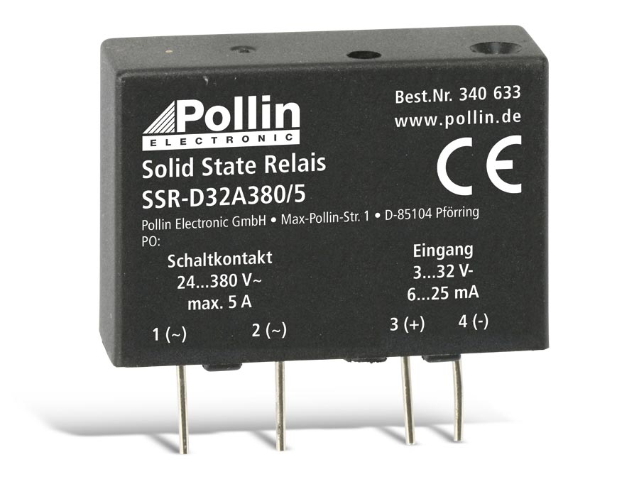 Solid State Relais SSR-D32A380/5, 3...32 V-, 5 A/380 V~ Solid State Relais SSR-D32A380/5, 3...32 V-, 5 A/380 V~