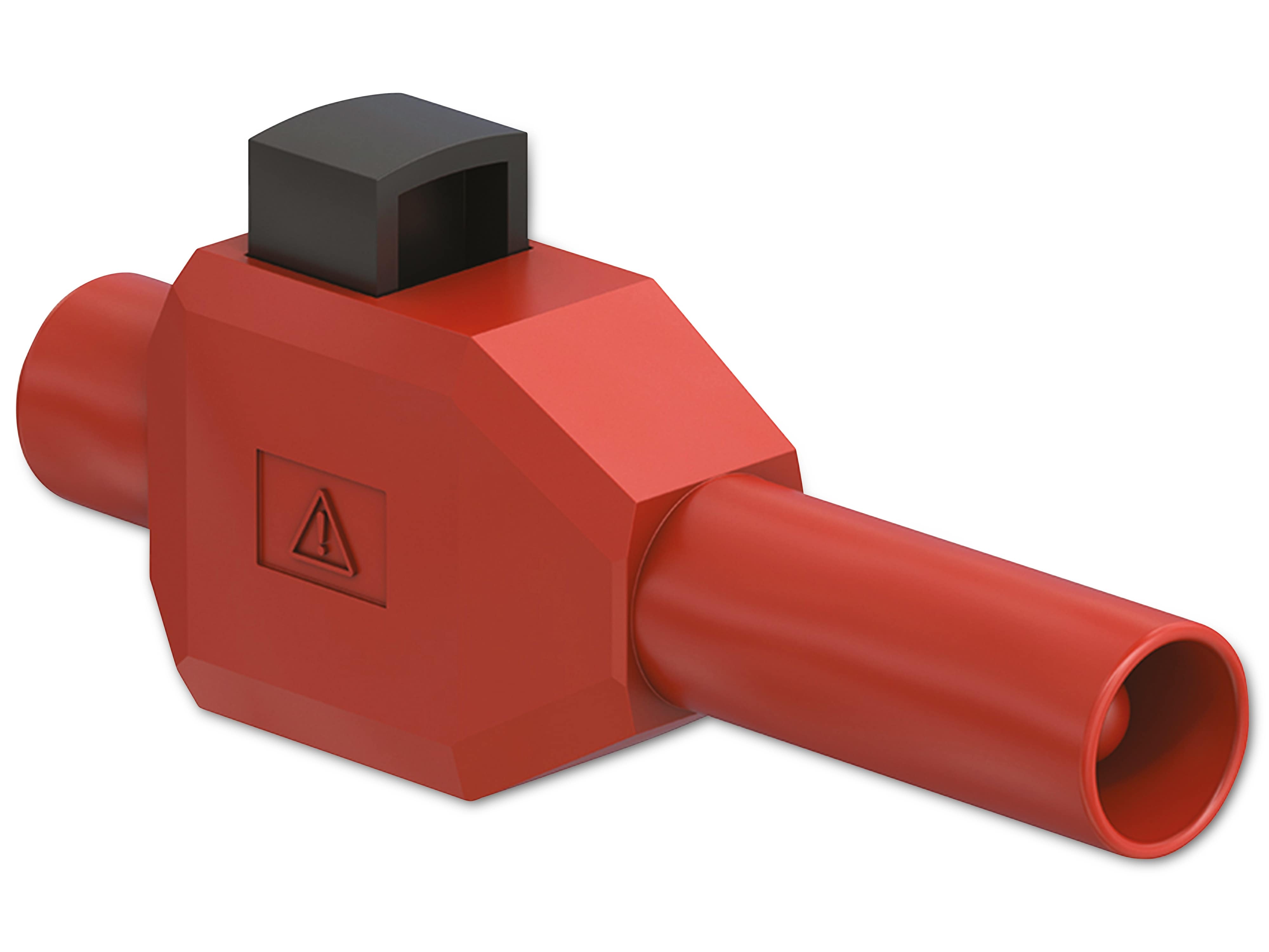 STÄUBLI Sicherheitsklemmsteckeradapter, 22.3007-22, 4 mm , rot, 600 V, CAT II, 10 A STÄUBLI Sicherheitsklemmsteckeradapter, 22.3007-22, 4 mm , rot, 600 V, CAT II, 10 A