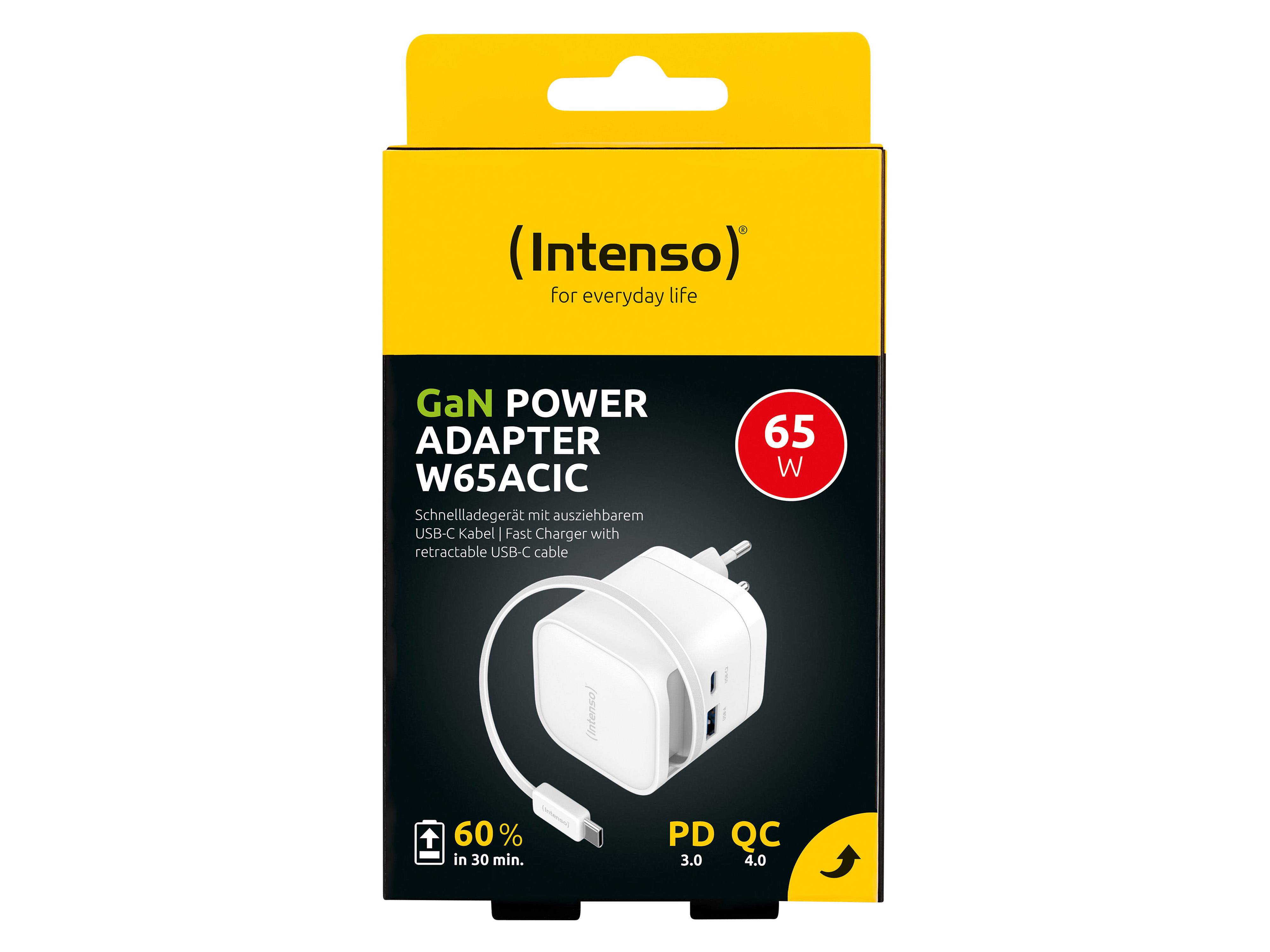 INTENSO Schnellladegerät 7806520, 65 W, weiß