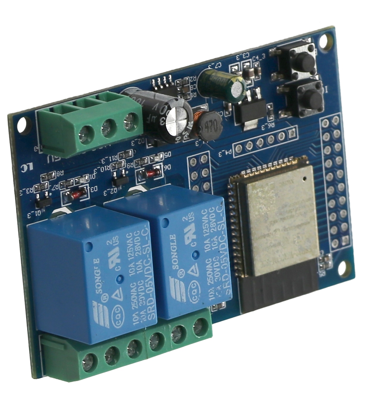 DAYPOWER Relaismodul ESP32-2R-D5, 2-Kanal DAYPOWER Relaismodul ESP32-2R-D5, 2-Kanal