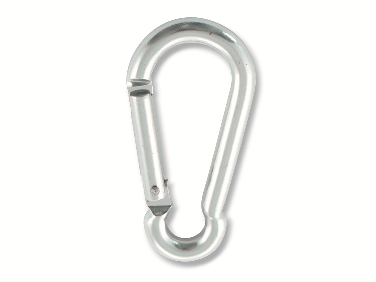 MARINETECH Karabinerhaken Aluminium, silber, 5x50 mm MARINETECH Karabinerhaken Aluminium, silber, 5x50 mm