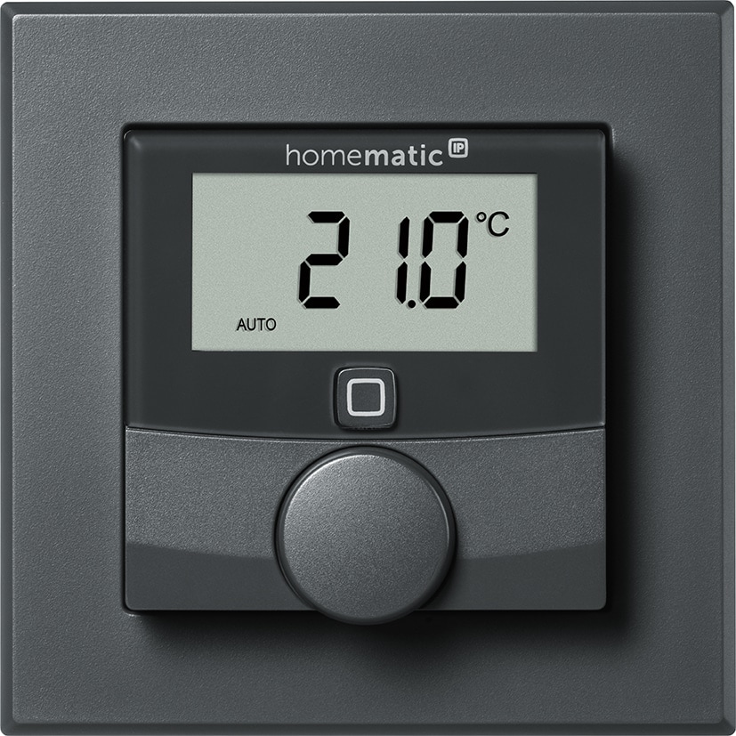 HOMEMATIC IP 159928A0, Wandthermostat mit Schaltausgang, anthrazit HOMEMATIC IP 159928A0, Wandthermostat mit Schaltausgang, anthrazit