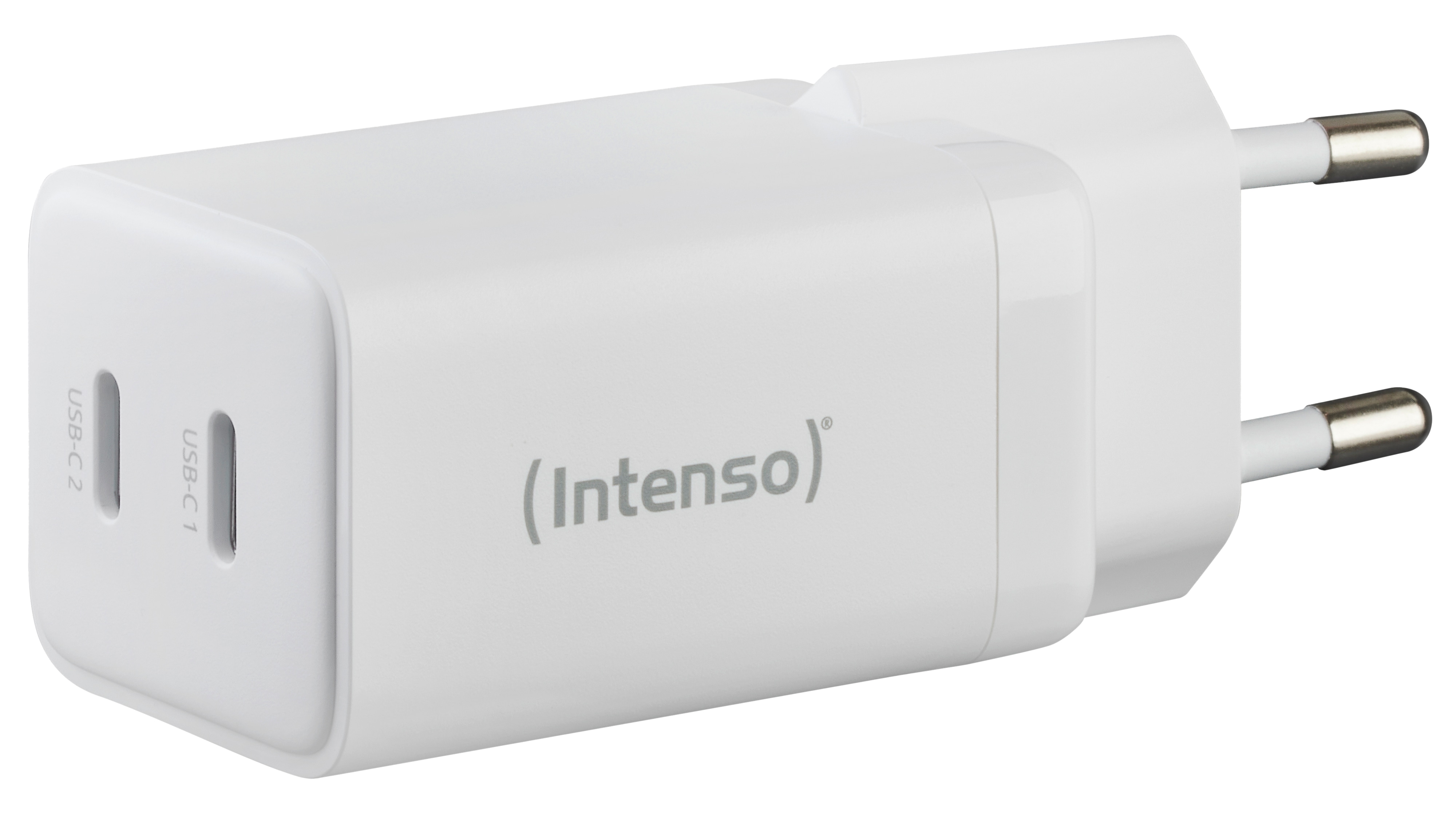INTENSO USB-Ladegerät W40CC, 2 x USB-C, GAN, 40 Watt