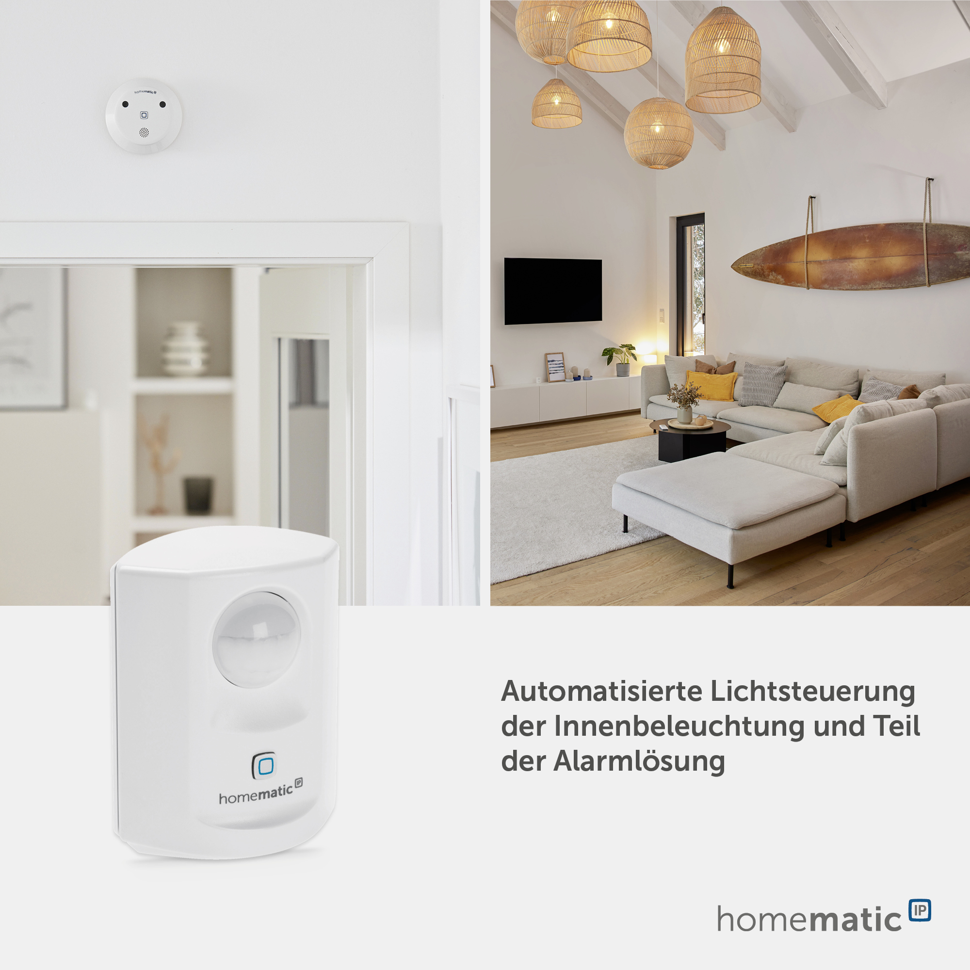HOMEMATIC IP Smart Home 142722A0 Bewegungsmelder, weiß HOMEMATIC IP Smart Home 142722A0 Bewegungsmelder, weiß
