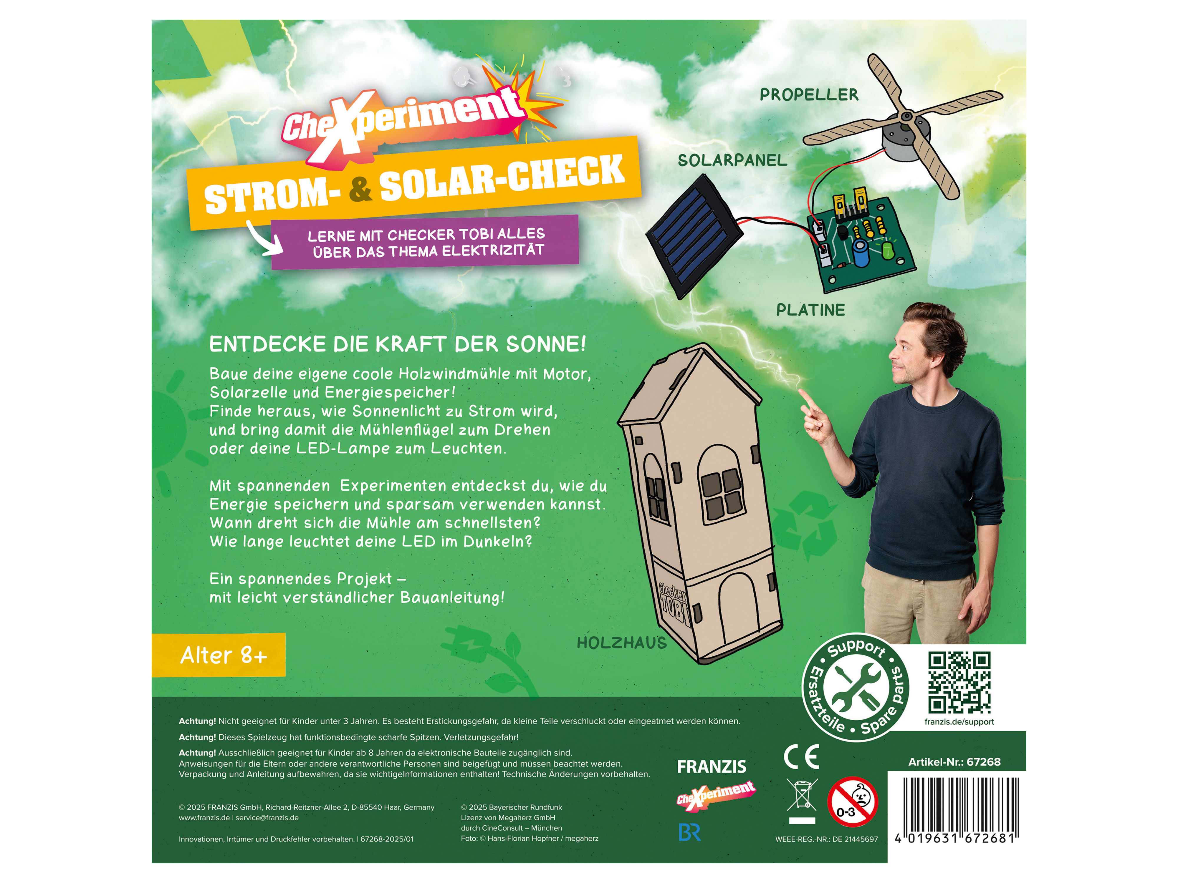 FRANZIS CheXperiment Strom- & Solar-Check, Checker Tobi, 67268 FRANZIS CheXperiment Strom- & Solar-Check, Checker Tobi, 67268