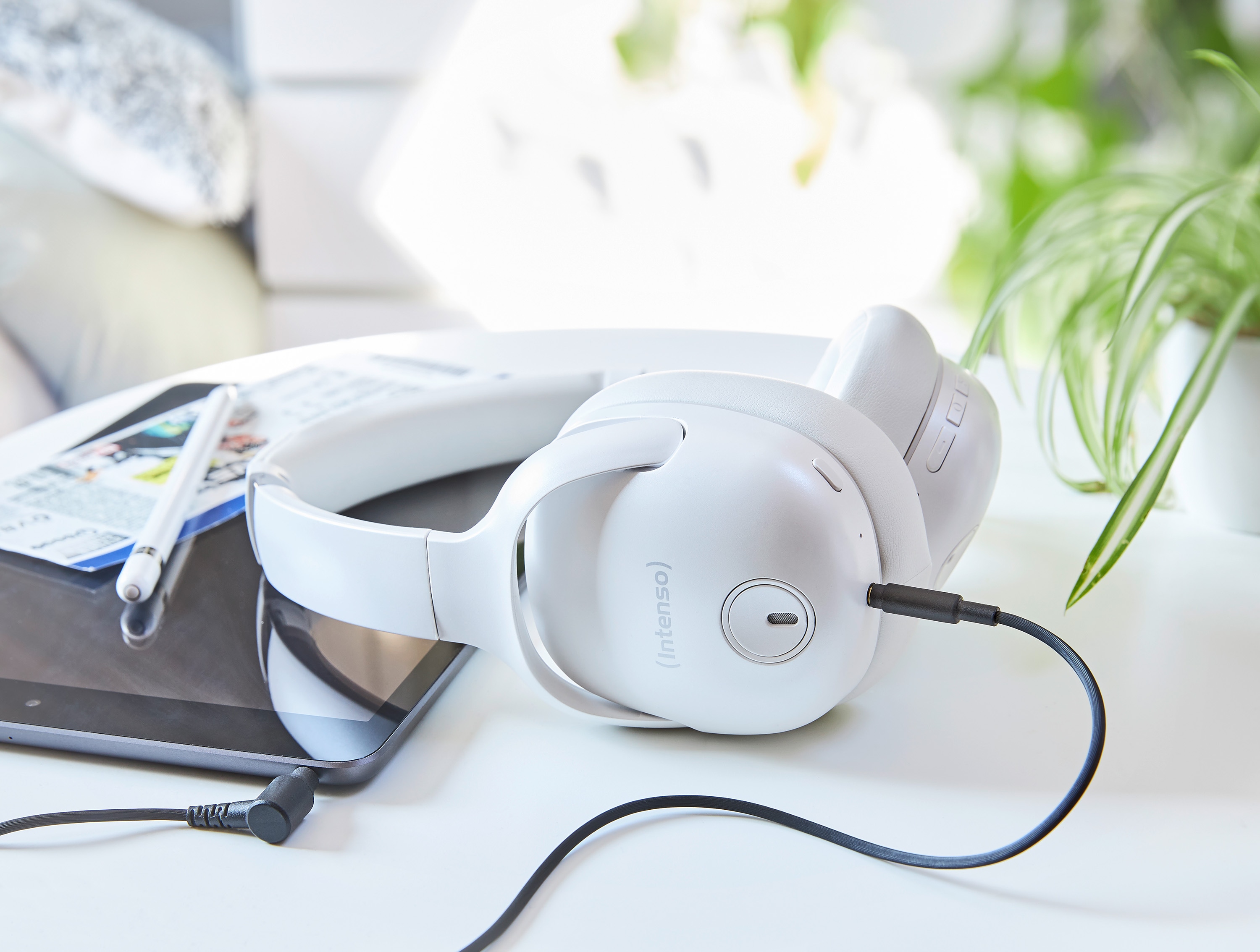 INTENSO Over-Ear Kopfhörer O400HA, TWS, Bluetooth, ANC, weiß INTENSO Over-Ear Kopfhörer O400HA, TWS, Bluetooth, ANC, weiß
