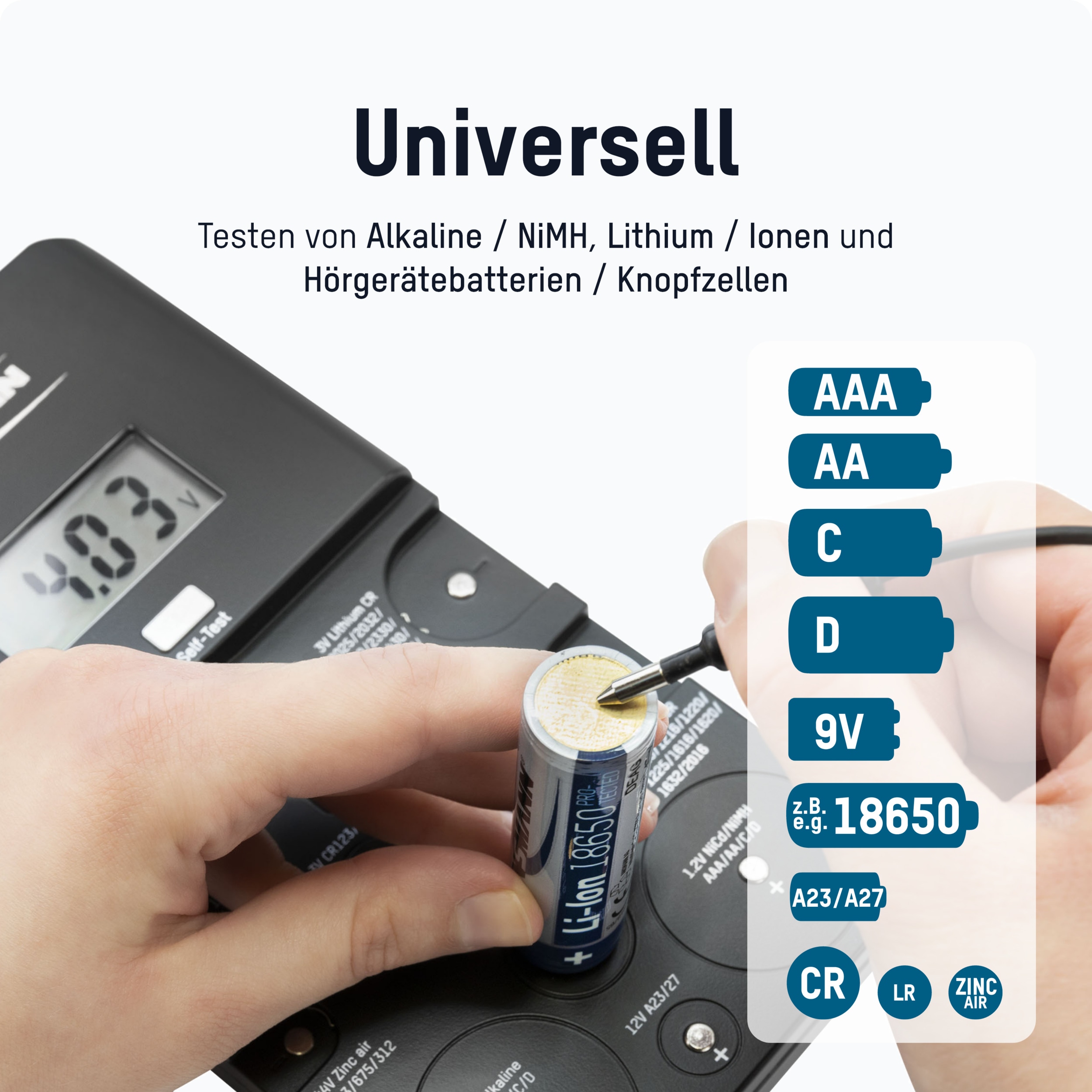 ANSMANN Batterietester, ENERGY CHECK LCD-cb