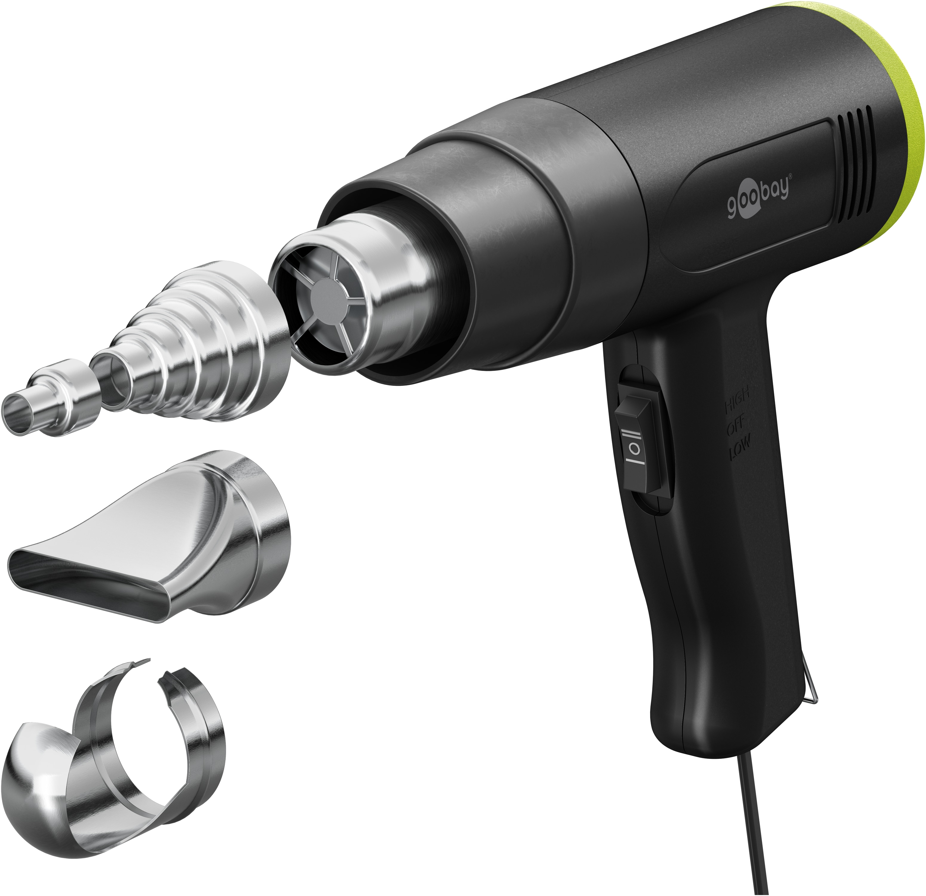 GOOBAY TOOLS Heißluftpistole Advanced, 77821, 1500 W