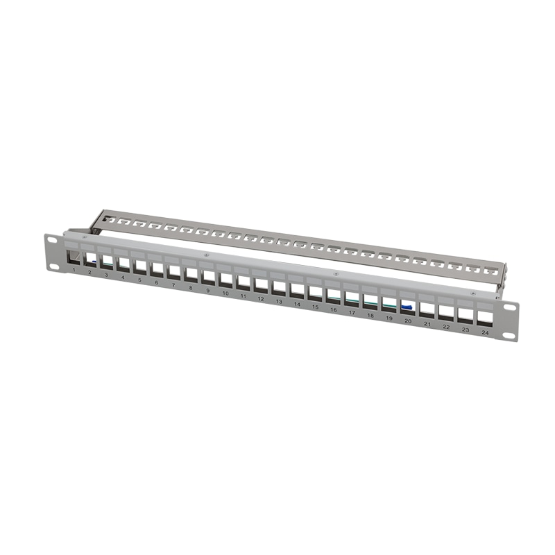 LOGILINK Patchpanel NK4057, 19", 24 Keystone-Module, weiß LOGILINK Patchpanel NK4057, 19", 24 Keystone-Module, weiß