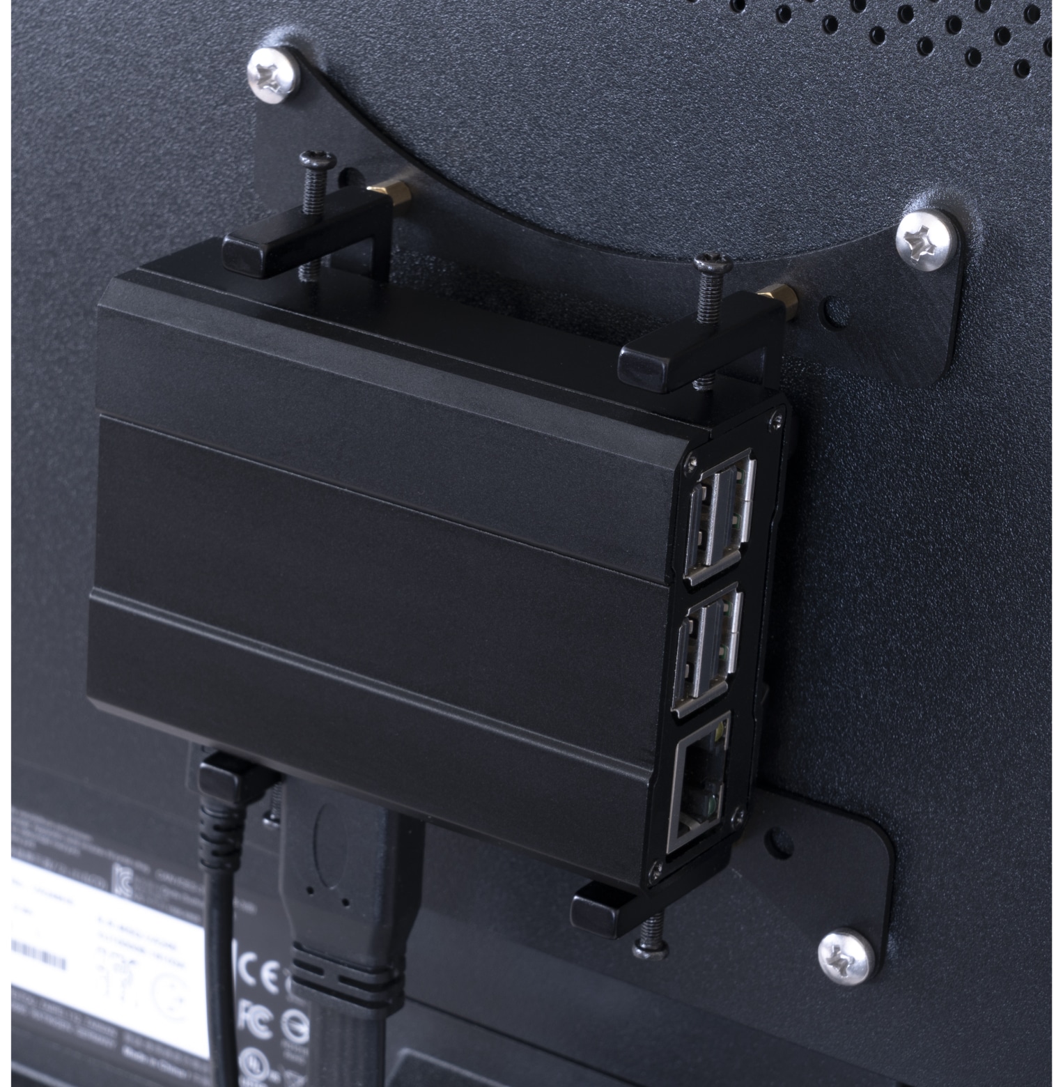 JOY-IT Universal Halterung Vesa 75/100 & Hutschiene / Pi / Mini PC