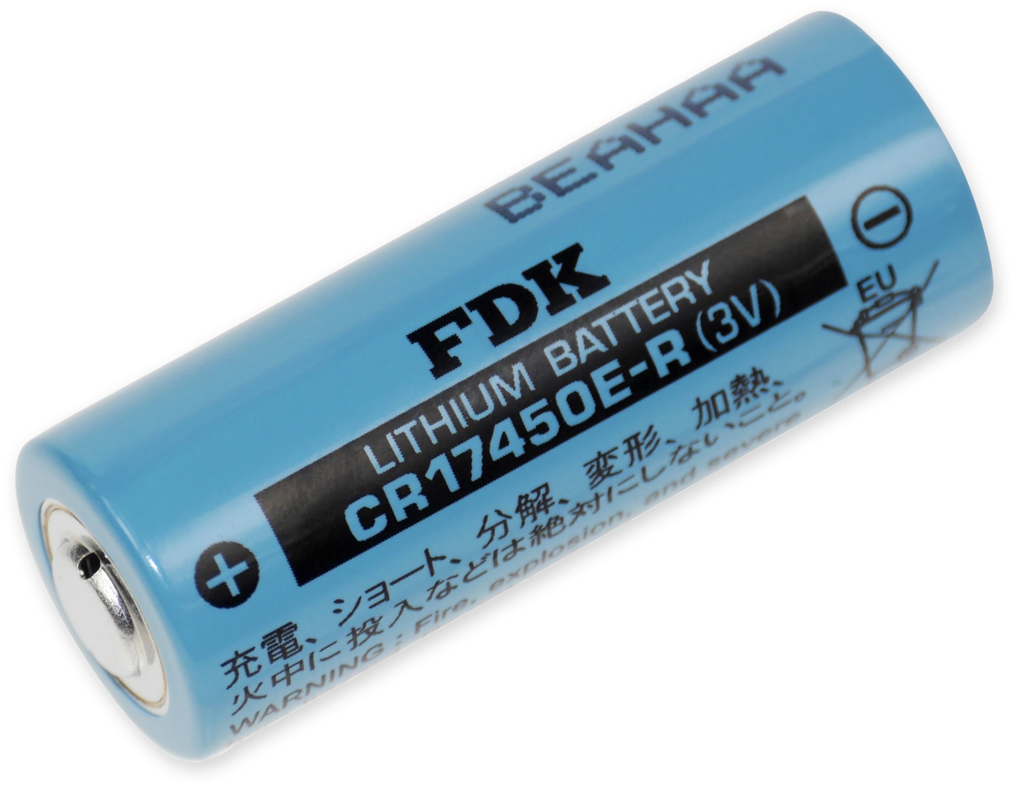 FDK CORPORATION FDK Lithium-Batterie CR 17450ER, A-Hochstromzelle, 3 V-, 2400 mAh FDK CORPORATION FDK Lithium-Batterie CR 17450ER, A-Hochstromzelle, 3 V-, 2400 mAh