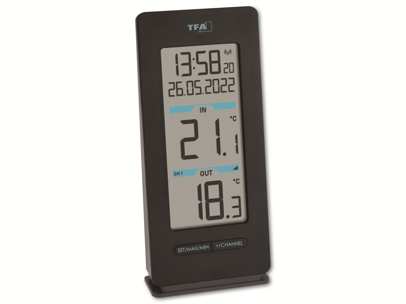 TFA Funk-Thermometer BUDDY 30.3072.01, schwarz TFA Funk-Thermometer BUDDY 30.3072.01, schwarz