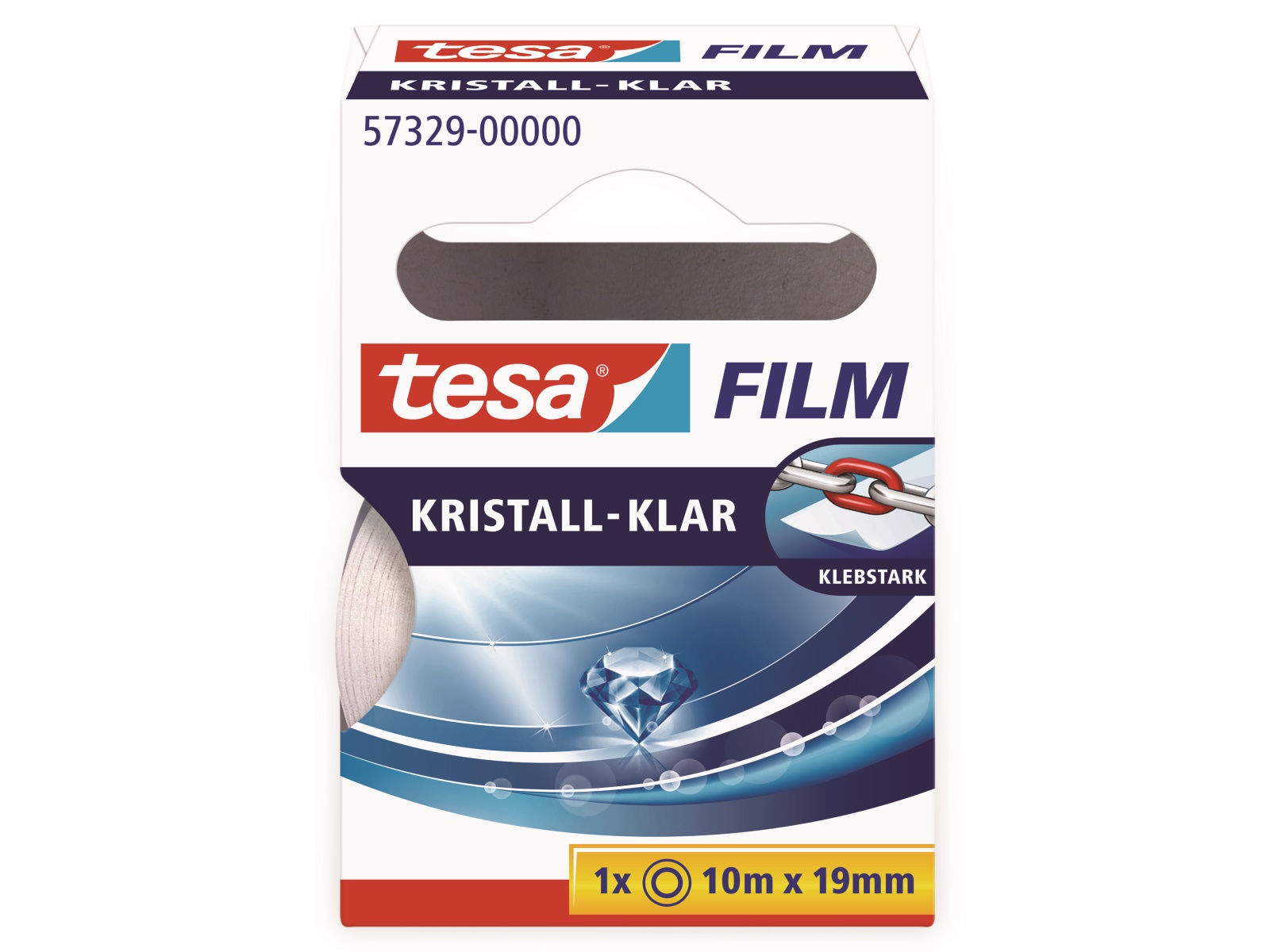 TESA film® kristall-klar, 1 Rolle, 10m:19mm, 57329-00000-03 TESA film® kristall-klar, 1 Rolle, 10m:19mm, 57329-00000-03