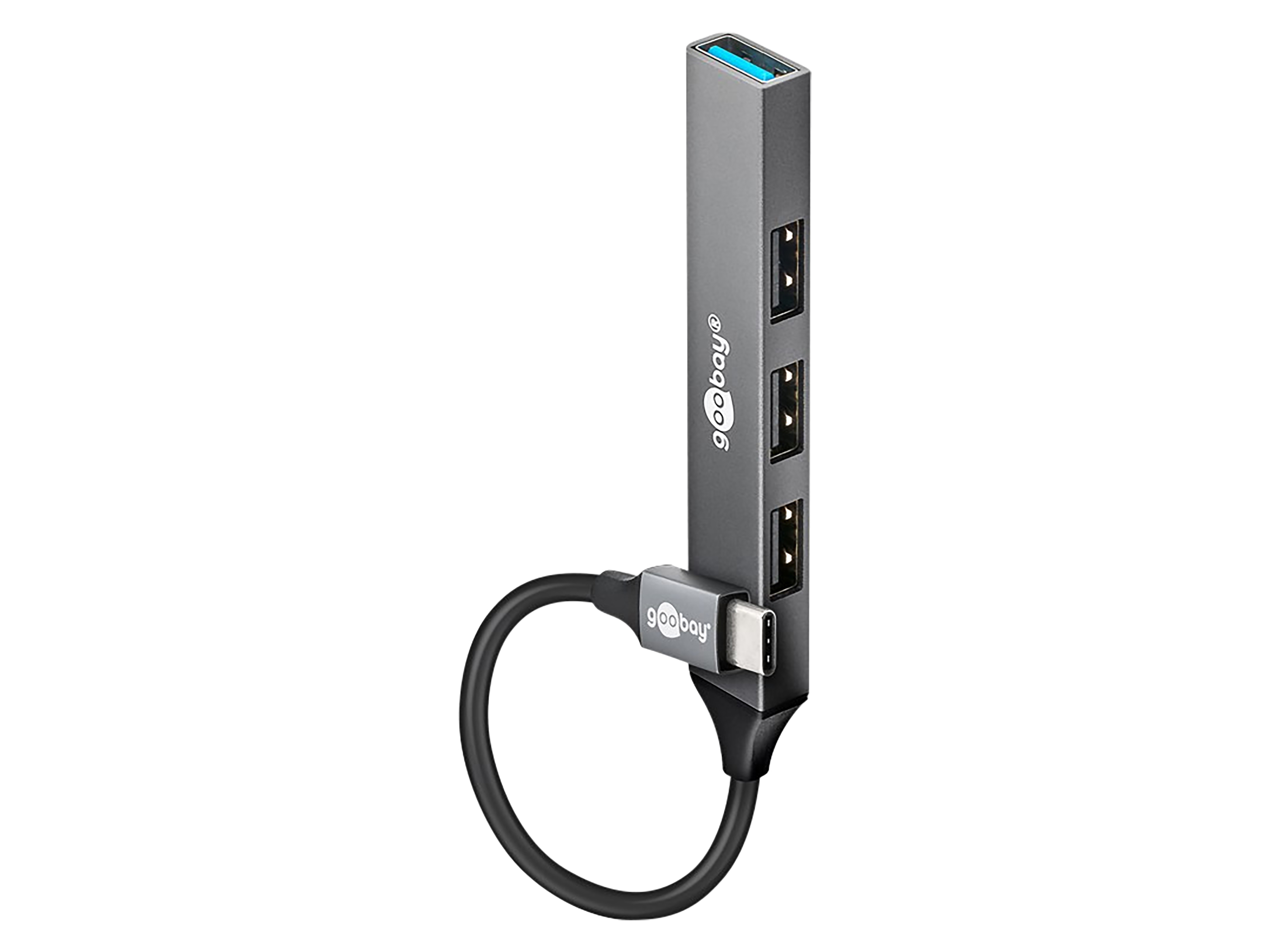 GOOBAY USB-C Hub 74457 Slim 4 Port USB-C auf USB-A