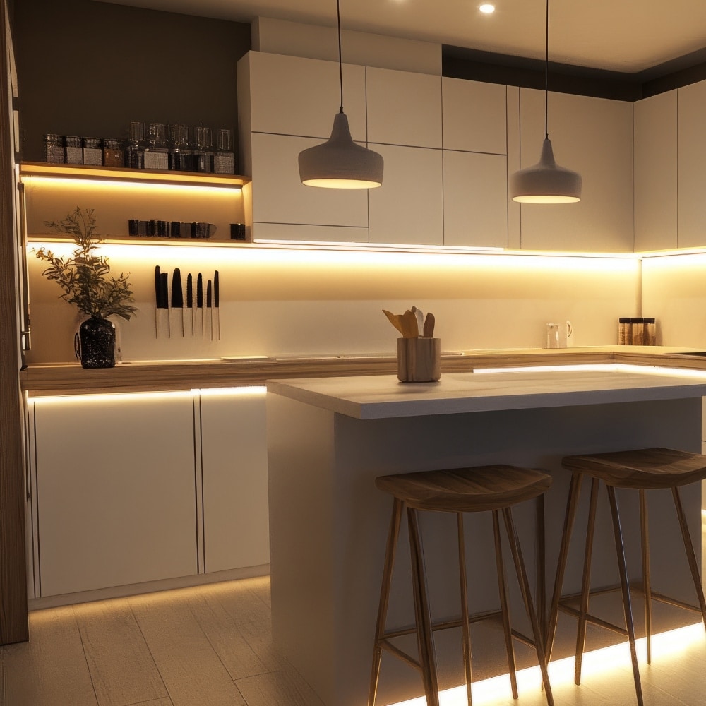 LUXULA LED-Unterbauleuchte, EEK: F, 8W, 720lm, 4500K, 57cm, weiß LUXULA LED-Unterbauleuchte, EEK: F, 8W, 720lm, 4500K, 57cm, weiß