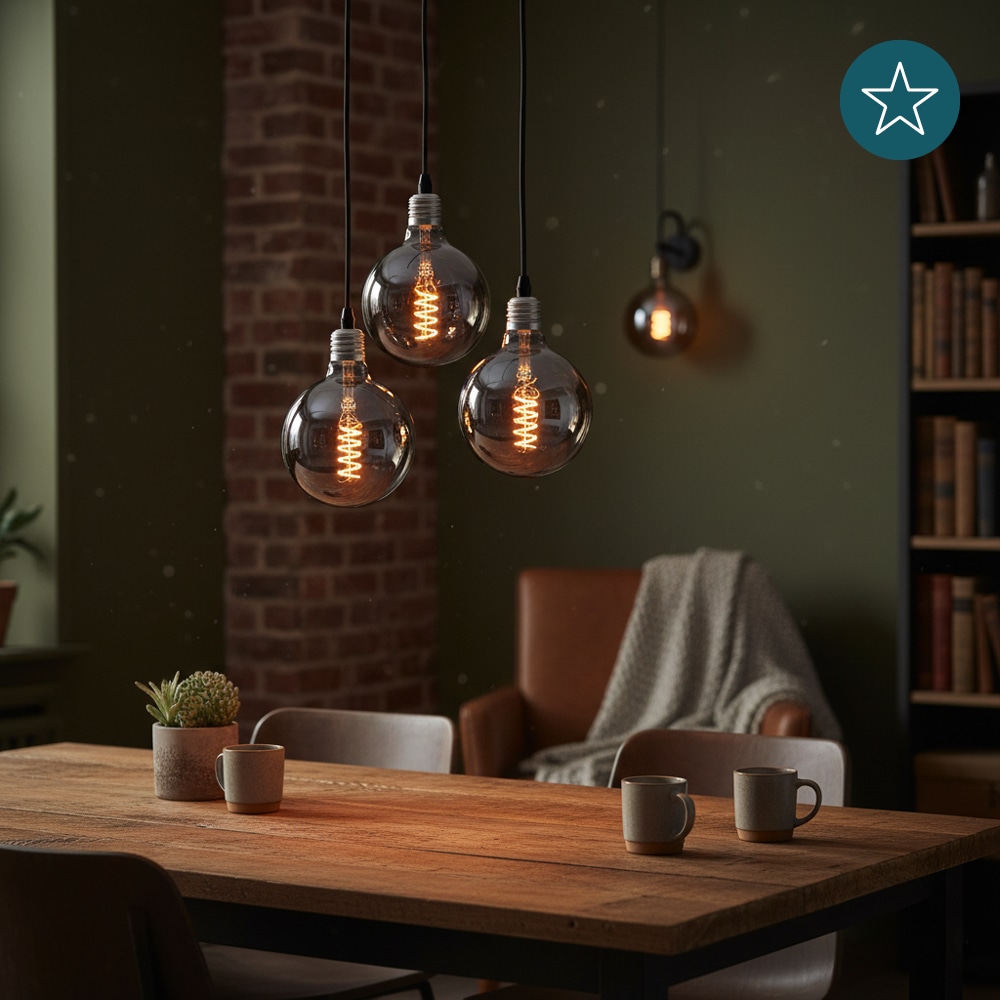 LUXULA LED-Filament-Lampe, SPIRAL, Globe, E27, 4W, 40lm, 1800K, dimmbar LUXULA LED-Filament-Lampe, SPIRAL, Globe, E27, 4W, 40lm, 1800K, dimmbar