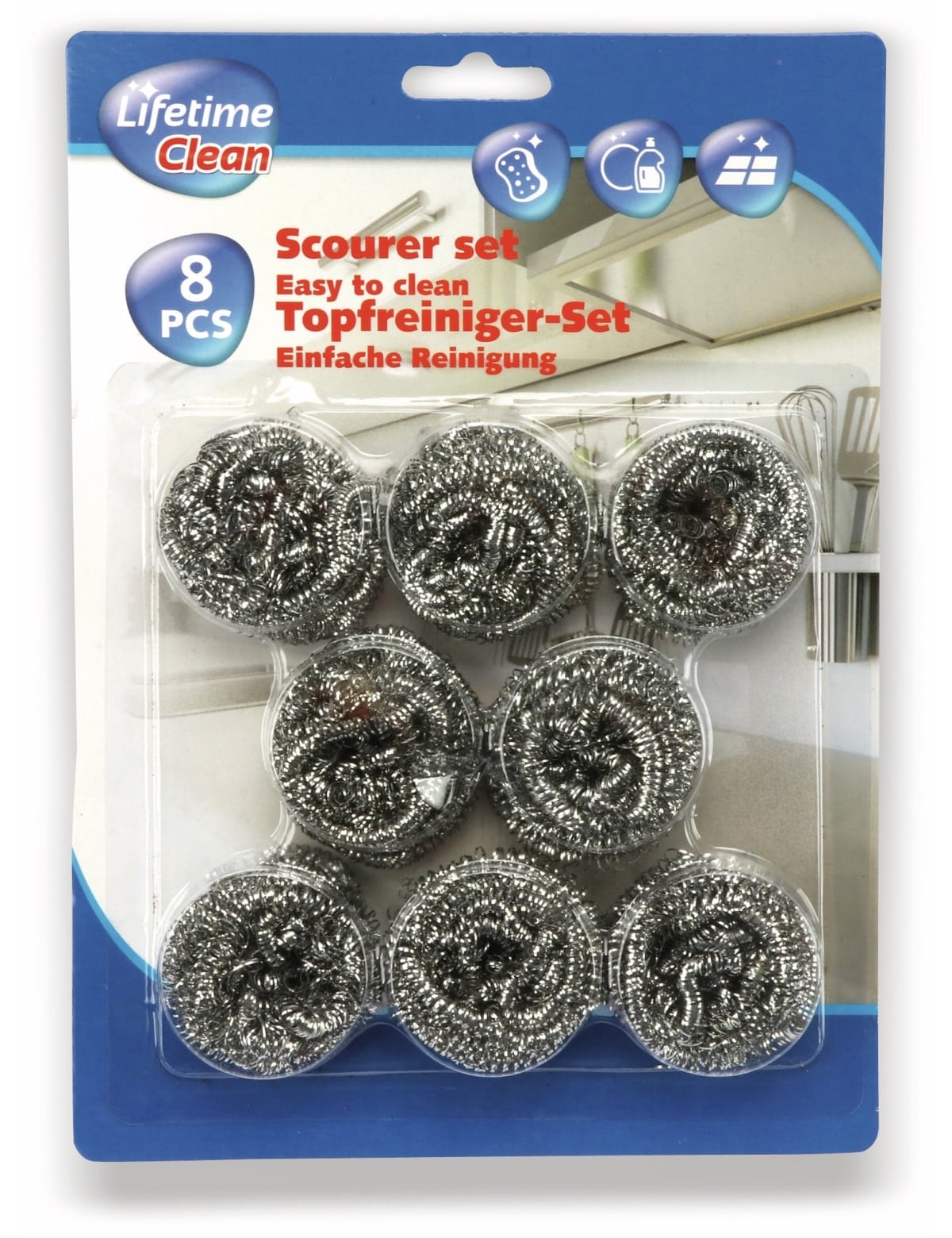 Topfreiniger-Set, 8 Stück Topfreiniger-Set, 8 Stück