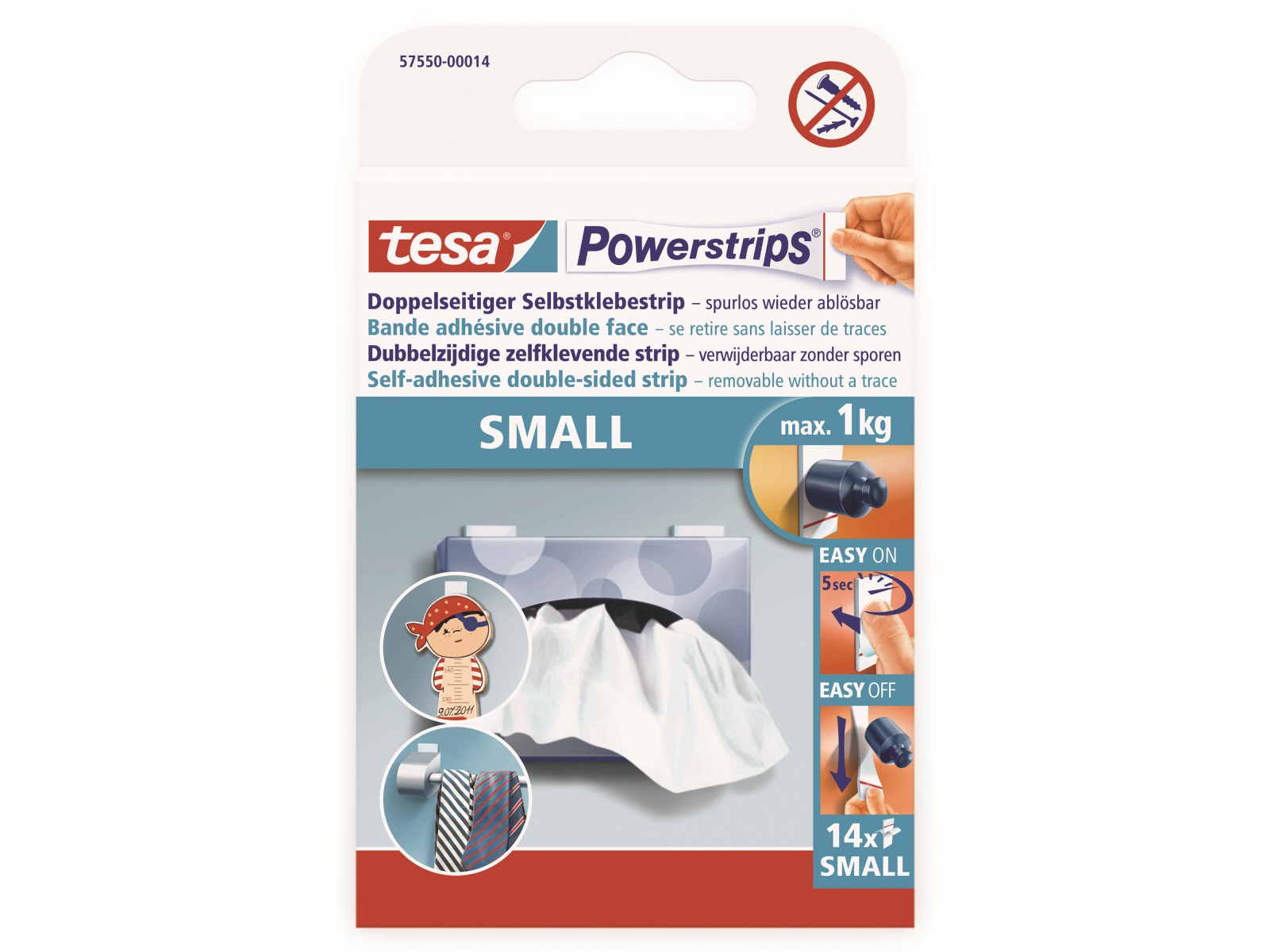 TESA Powerstrips® Small, 57550-00014-21 TESA Powerstrips® Small, 57550-00014-21