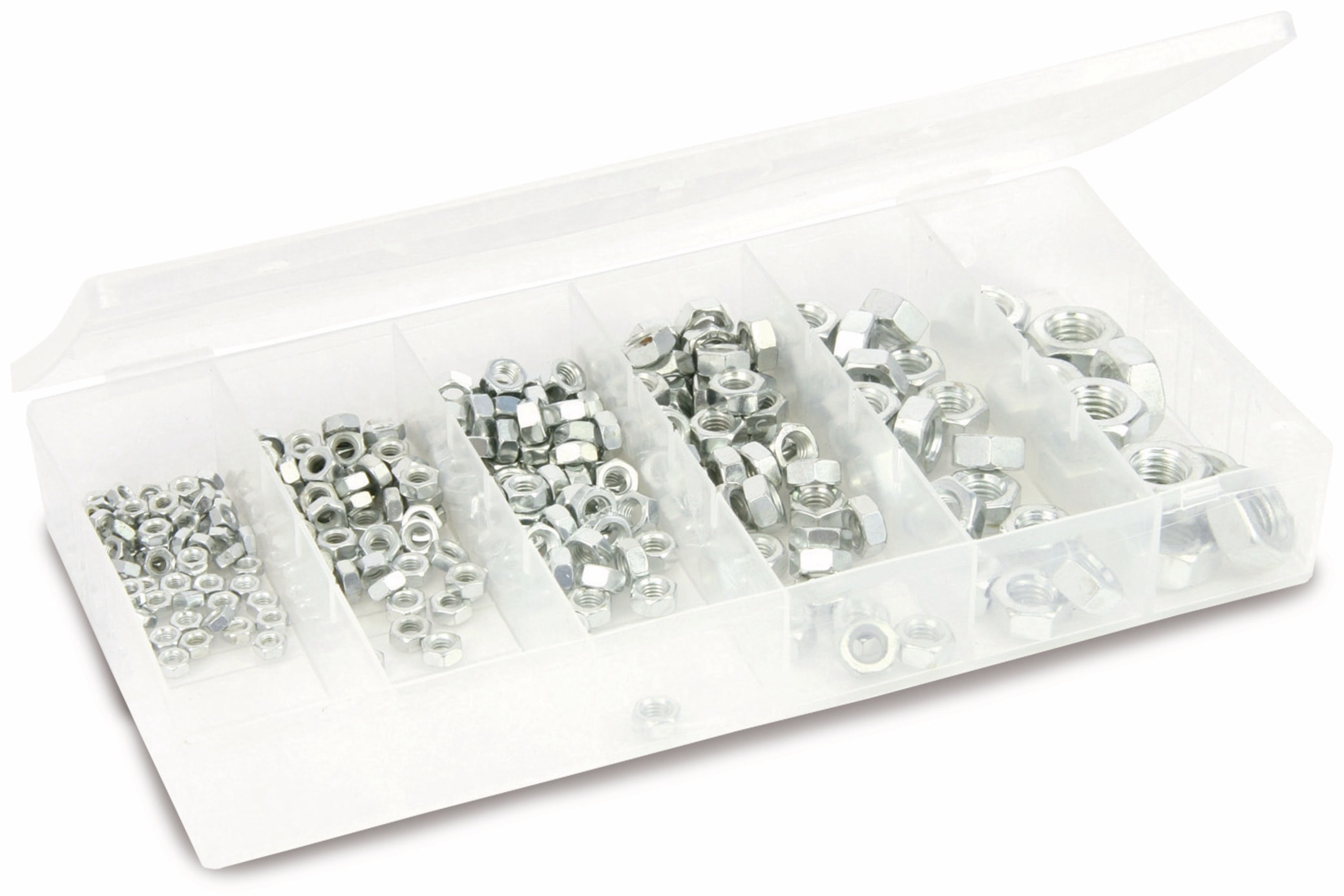 Muttern-Sortiment, M3…M10, 300 Stück Muttern-Sortiment, M3…M10, 300 Stück