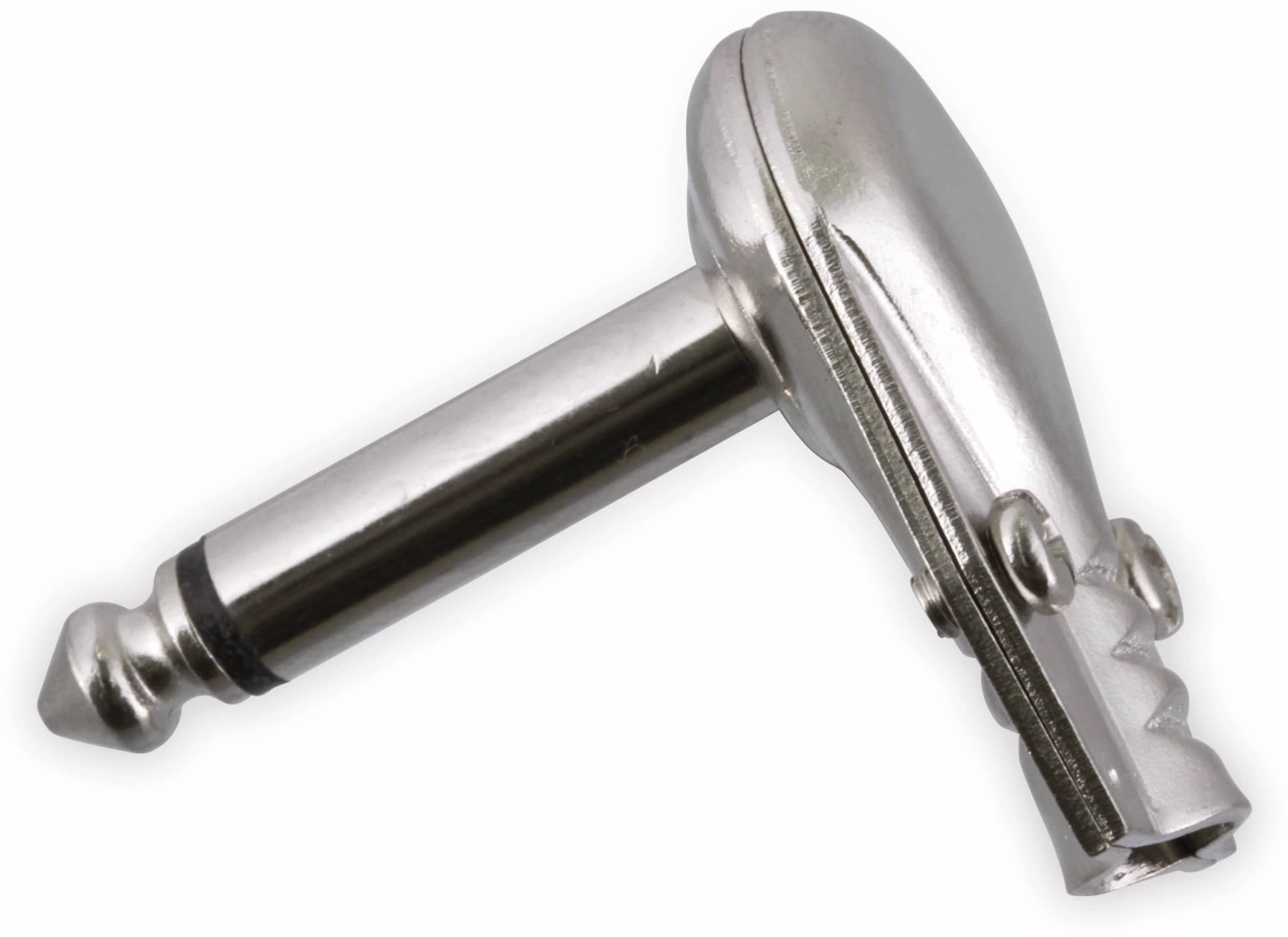 S-IMPULS Klinkenstecker, 6,3 mm, mono, Metall, 90° S-IMPULS Klinkenstecker, 6,3 mm, mono, Metall, 90°