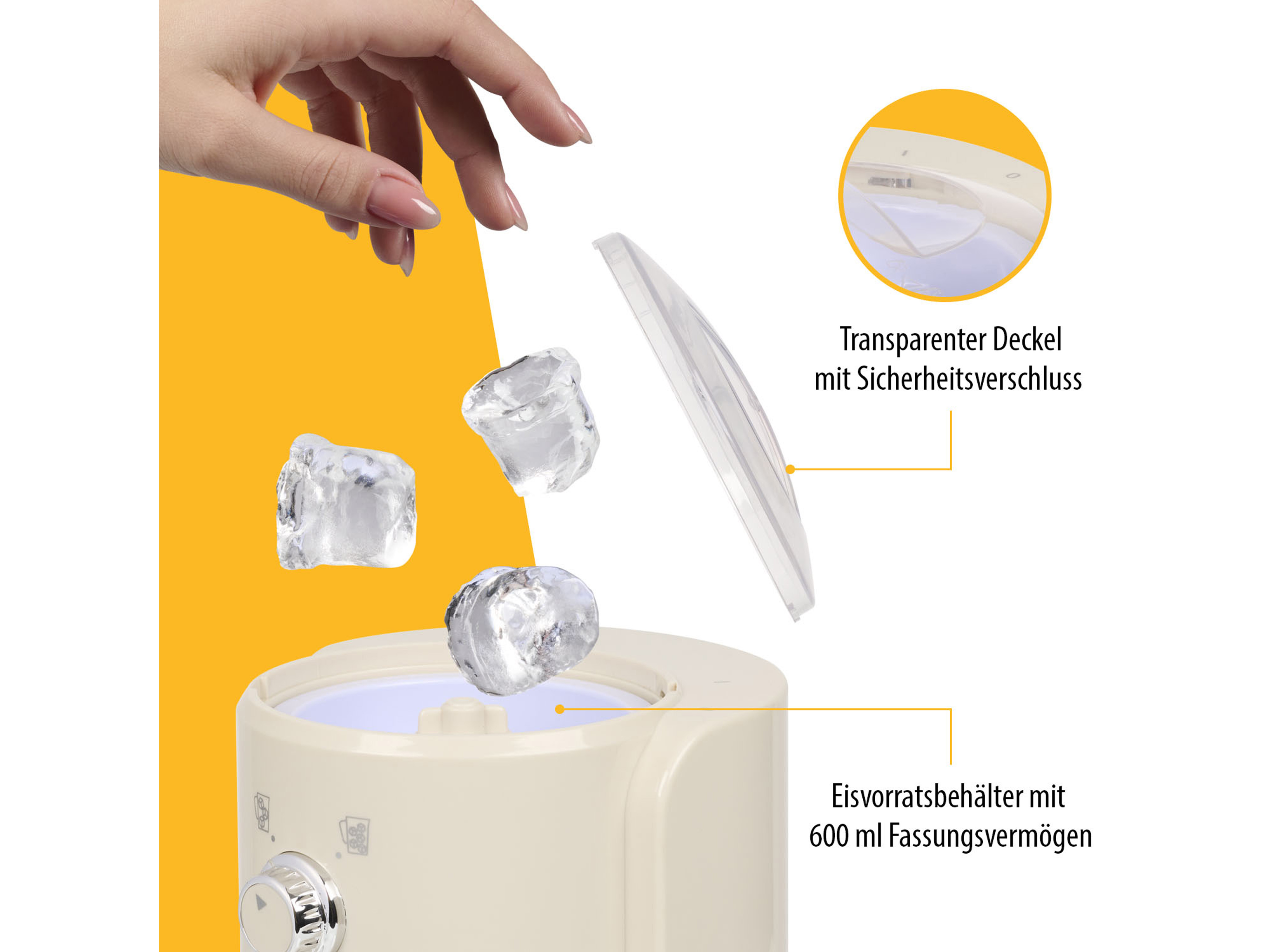 TRISTAR Slush-Eismaschine KD-7310, Slushy Maker, leistungsstarker 30W-Motor TRISTAR Slush-Eismaschine KD-7310, Slushy Maker, leistungsstarker 30W-Motor
