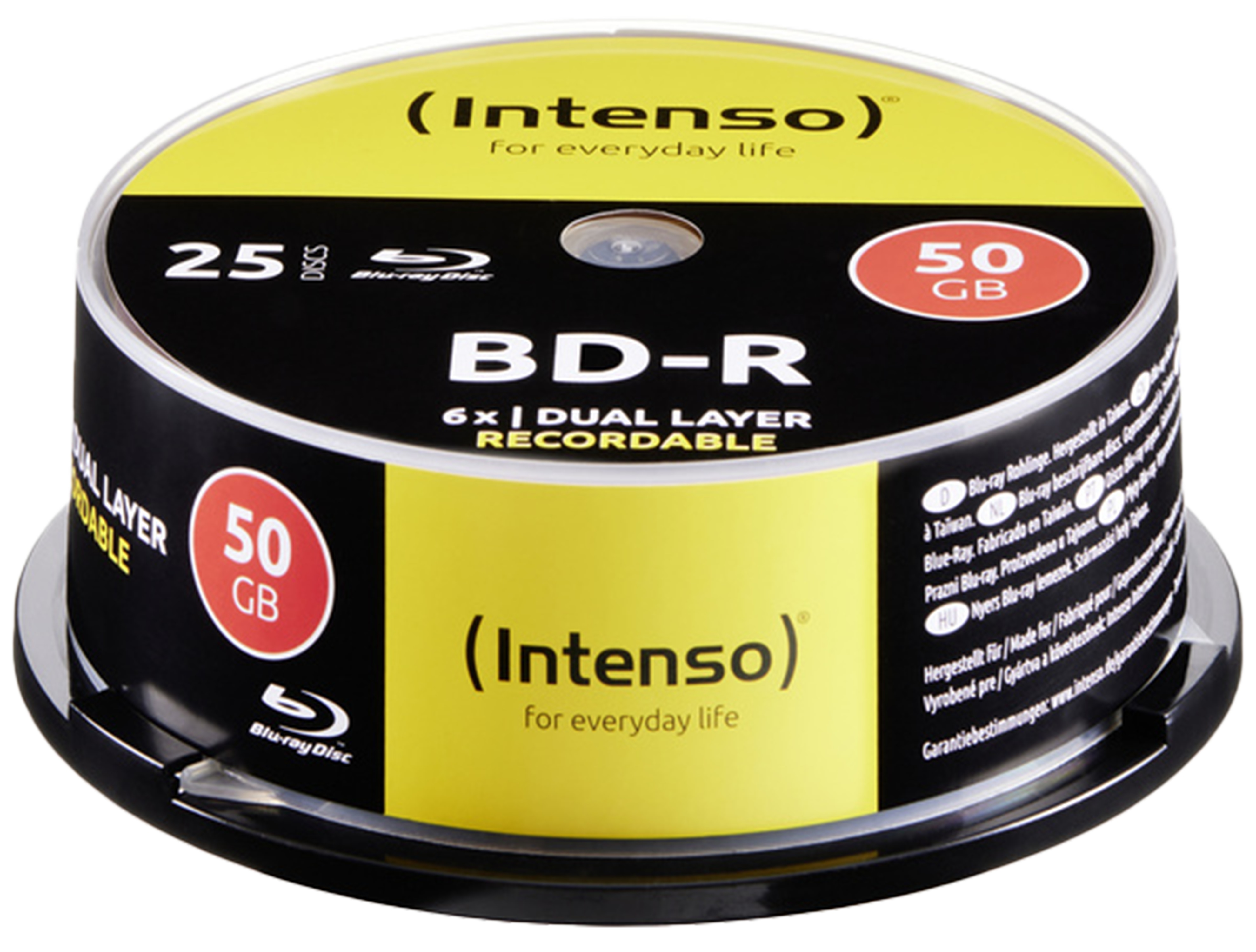 INTENSO BluRay 25er Spindel 6x 50GB INTENSO BluRay 25er Spindel 6x 50GB