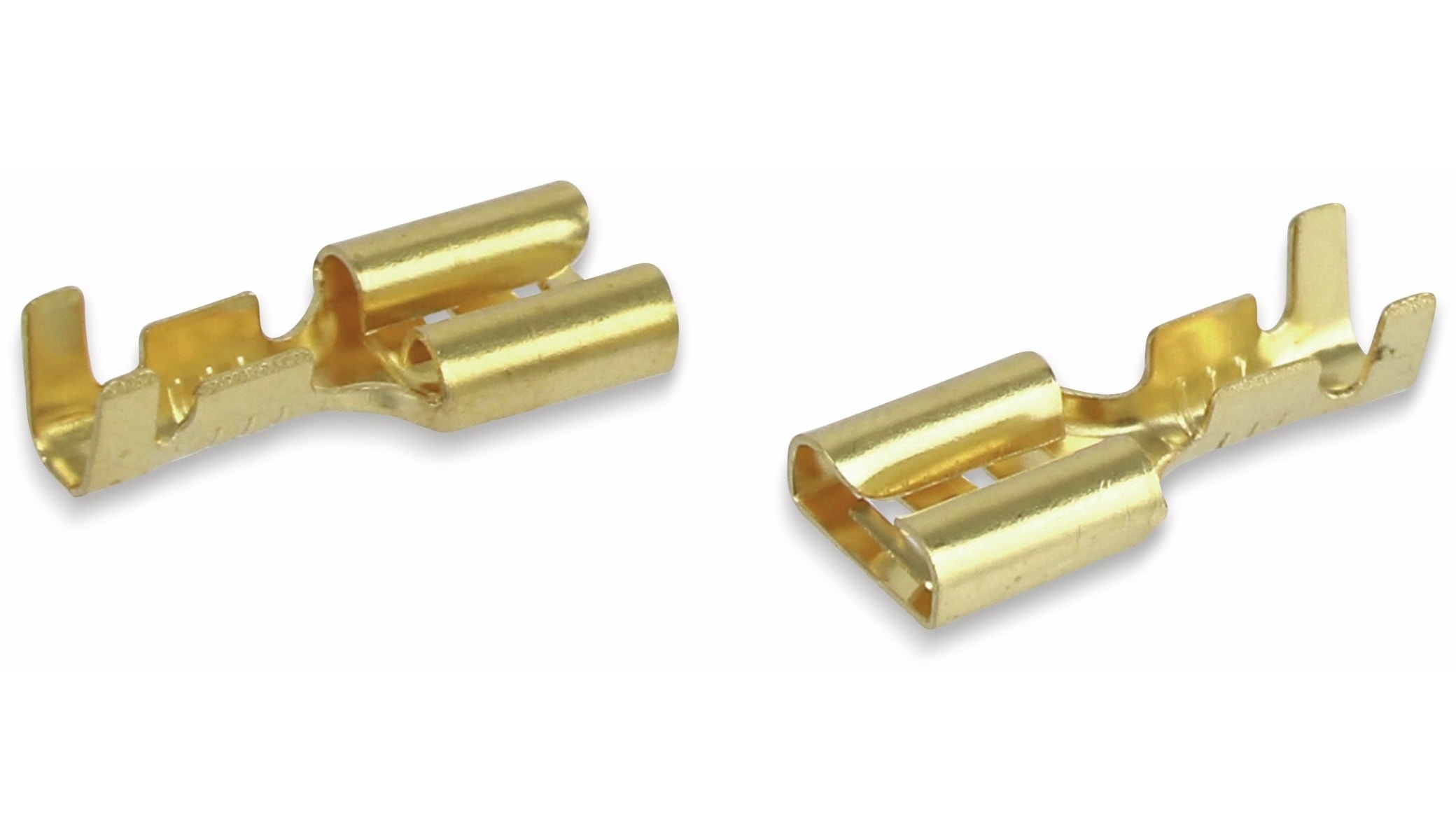 Flachsteckhülsen, 6,3 mm, 10 Stück Flachsteckhülsen, 6,3 mm, 10 Stück