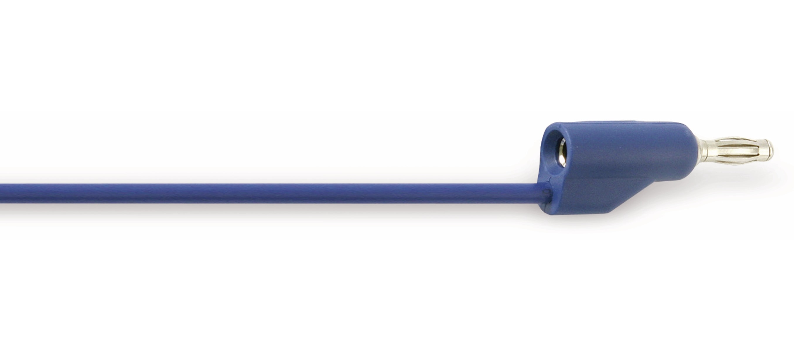 Messleitung mit Büschelsteckern, 1 m, blau Messleitung mit Büschelsteckern, 1 m, blau