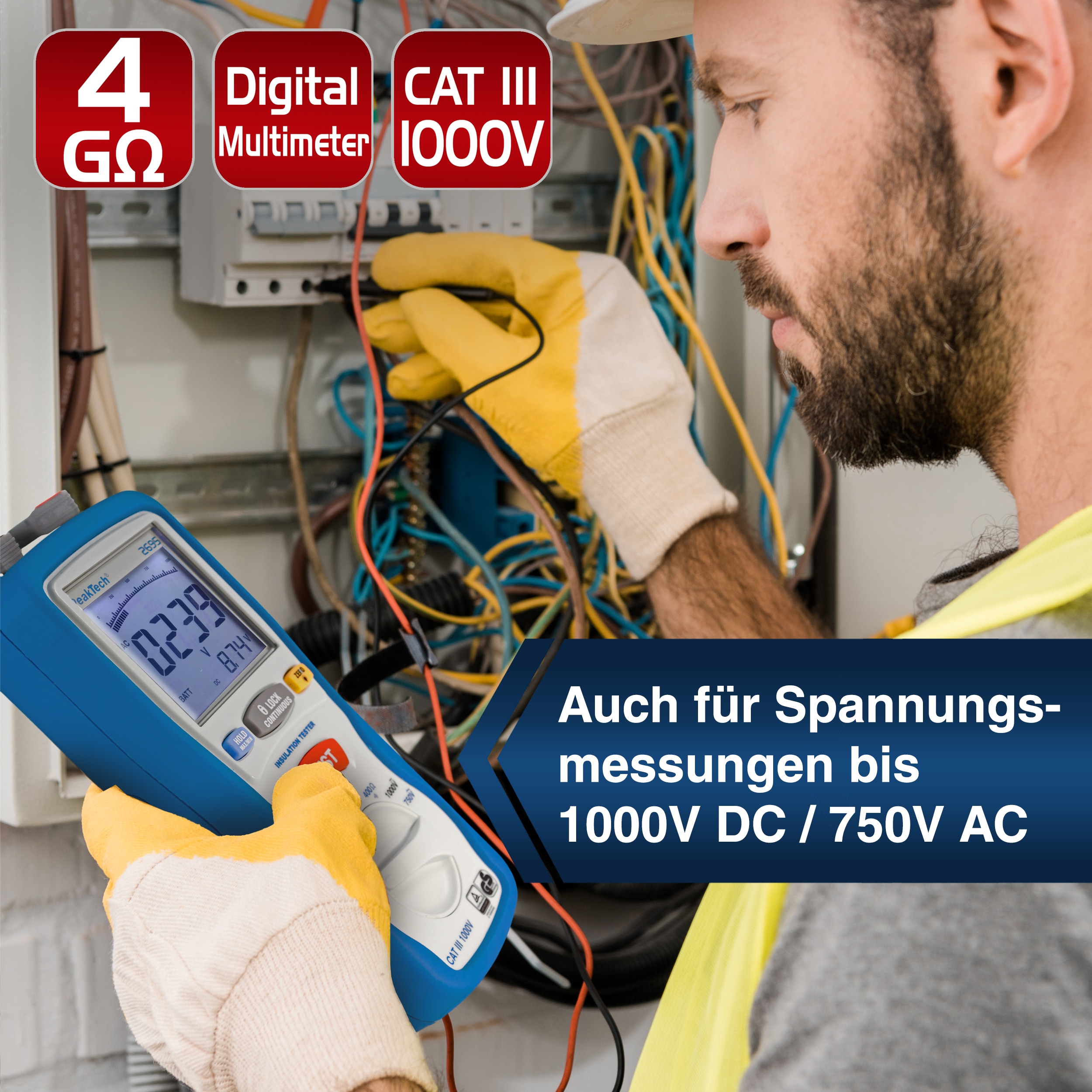 PEAKTECH Isolationsmessgerät, P 2695 PEAKTECH Isolationsmessgerät, P 2695