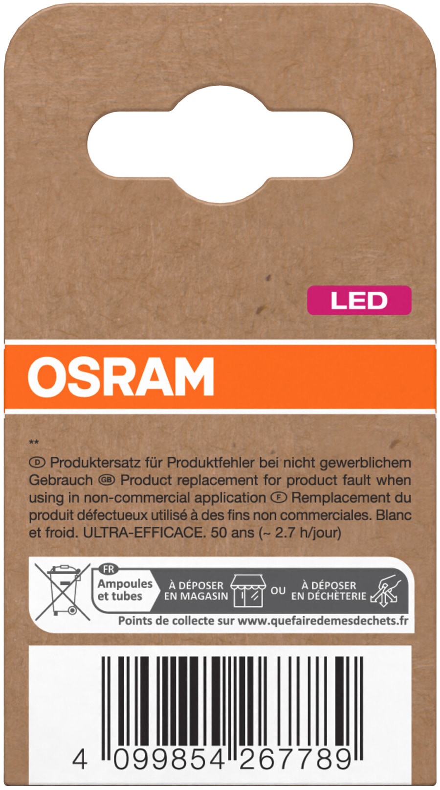 OSRAM LED-Reflektorlampe, GU10, 2,5 W, 4000 K, EEK: A, 450 lm, neutralweiß LED-Reflektorlampe OSRAM, GU10, 2,5 W, 4000 K, EEK: A, 450 lm, neutralweiß