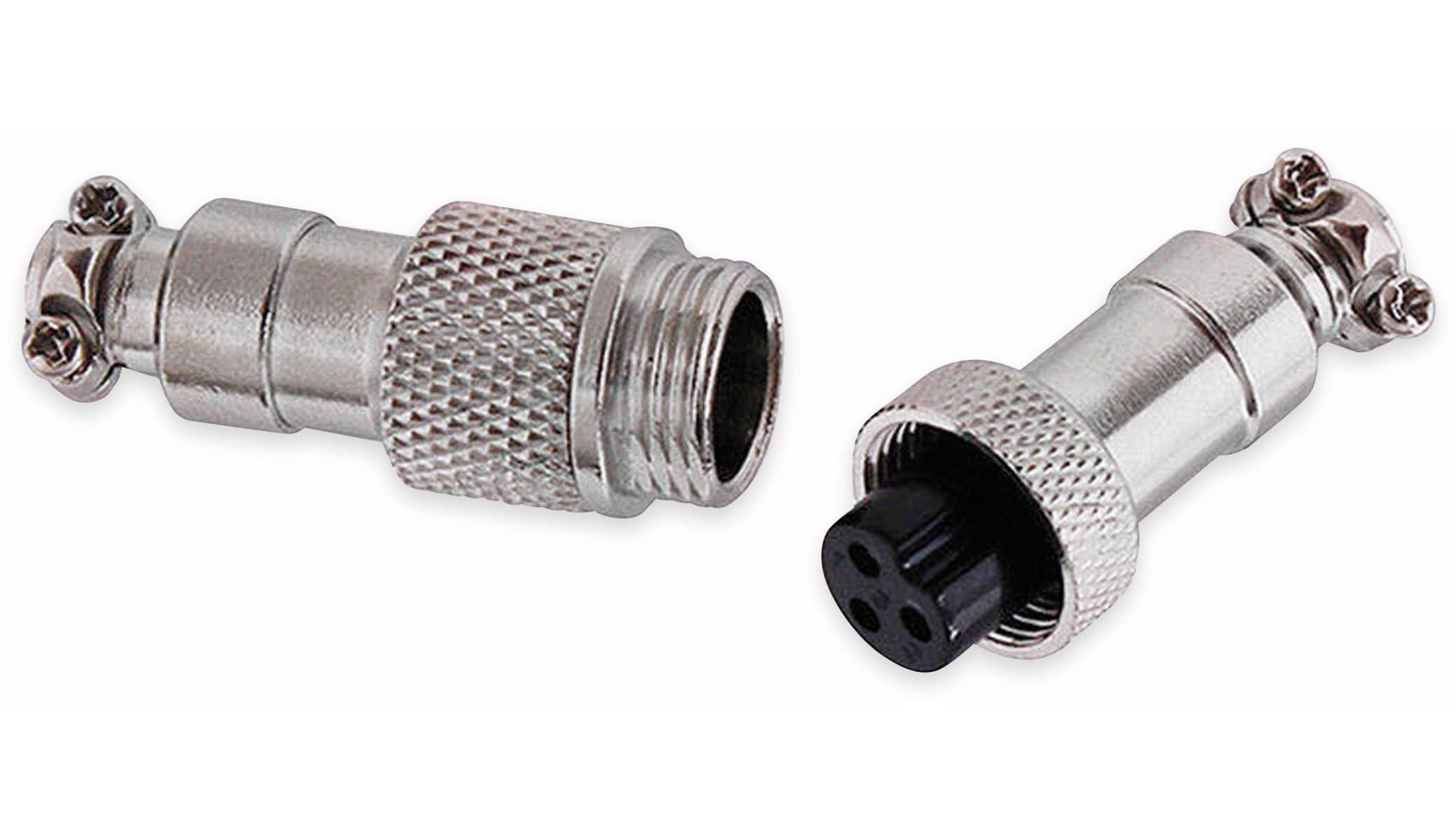 Hochstrom Steckverbinder-Set, 3-polig, Ø 12 mm, Schraubverschluss Hochstrom Steckverbinder-Set, 3-polig, Ø 12 mm, Schraubverschluss