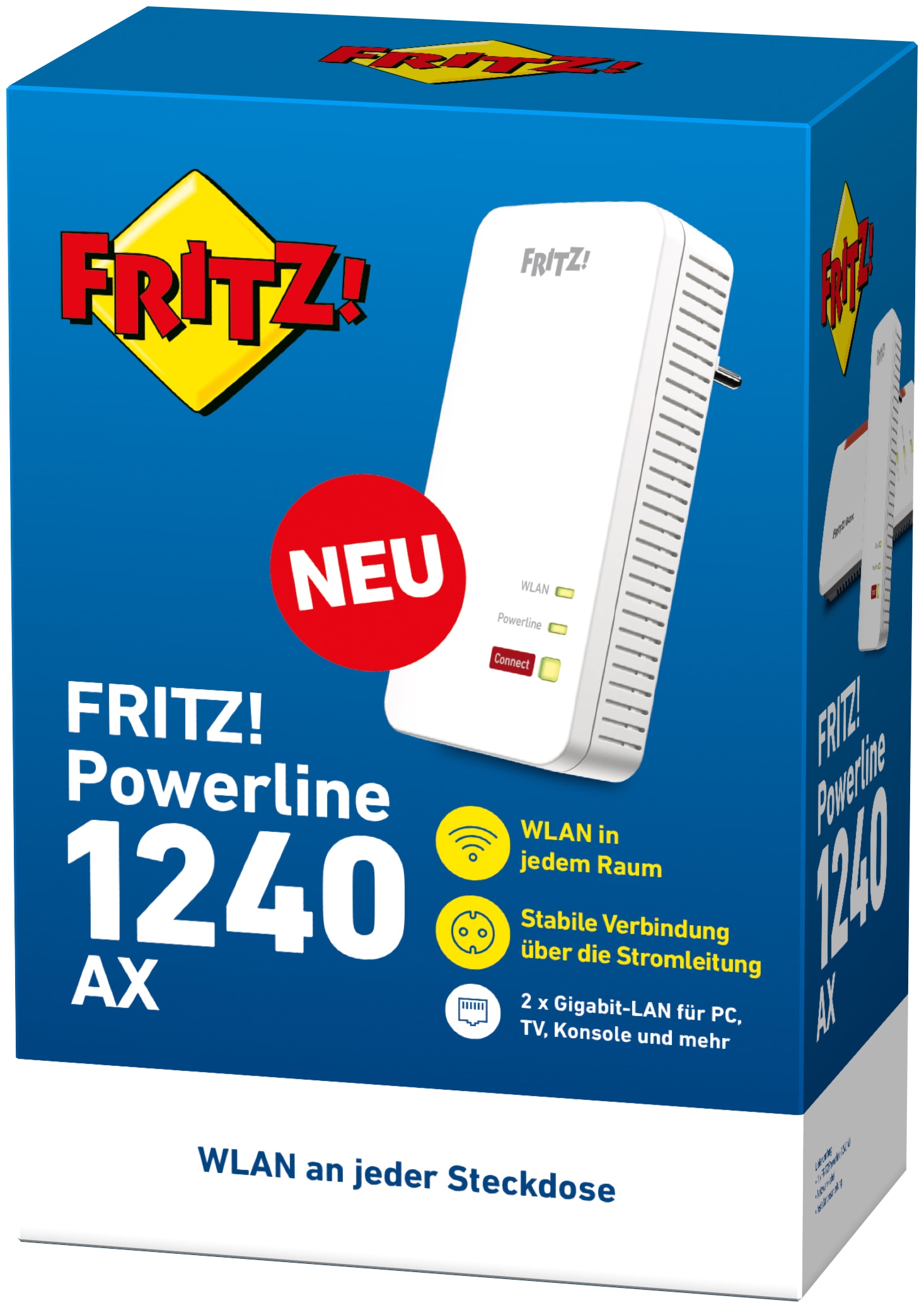 AVM Powerline-Adapter FRITZ! 1240 AX AVM Powerline-Adapter FRITZ! 1240 AX